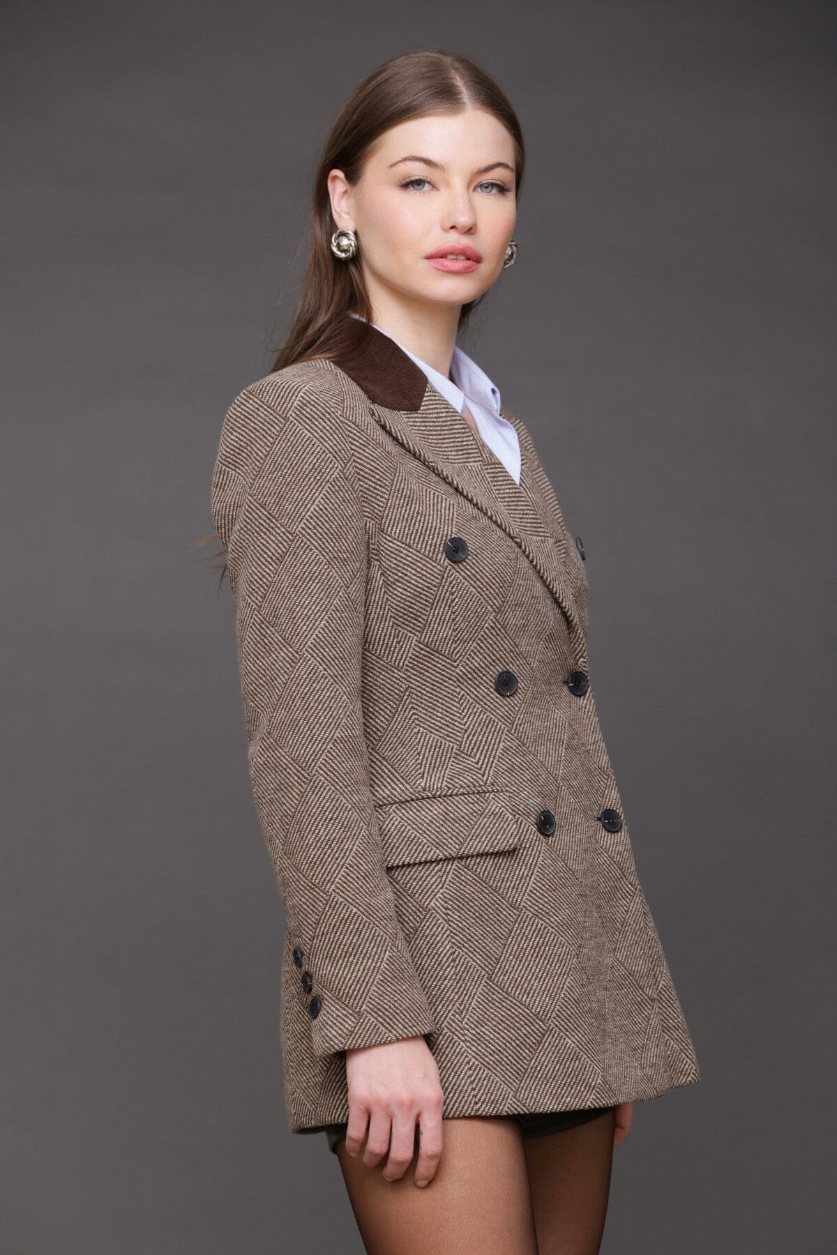 Basketweave Hourglass Blazer Coats & Jackets Avec Les Filles