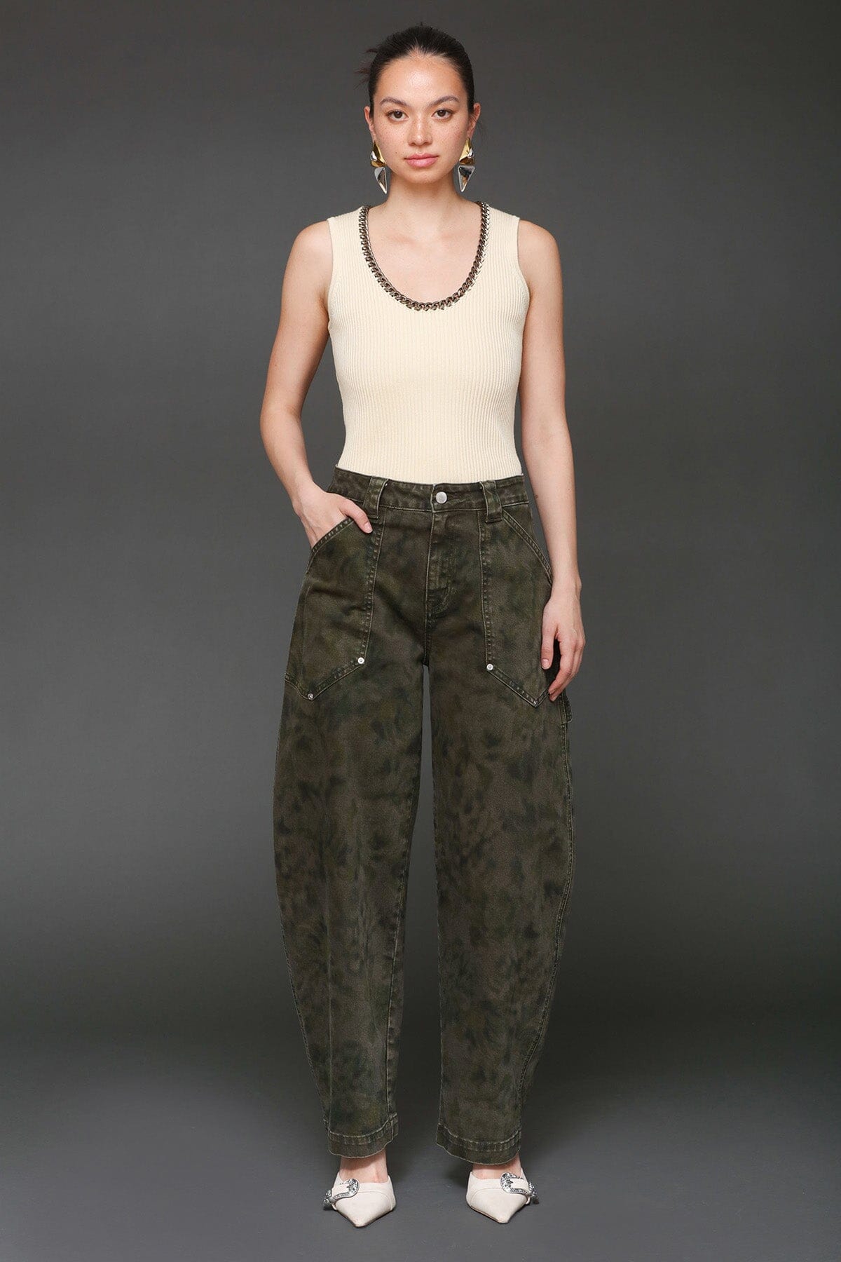 Pants High Rise Work Barrel Pants Avec Les Filles