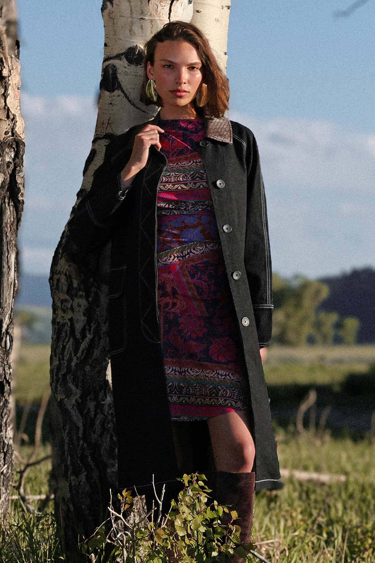 Dark Indigo Denim Trench Coat - Cute Trench Coats Avec Les Filles