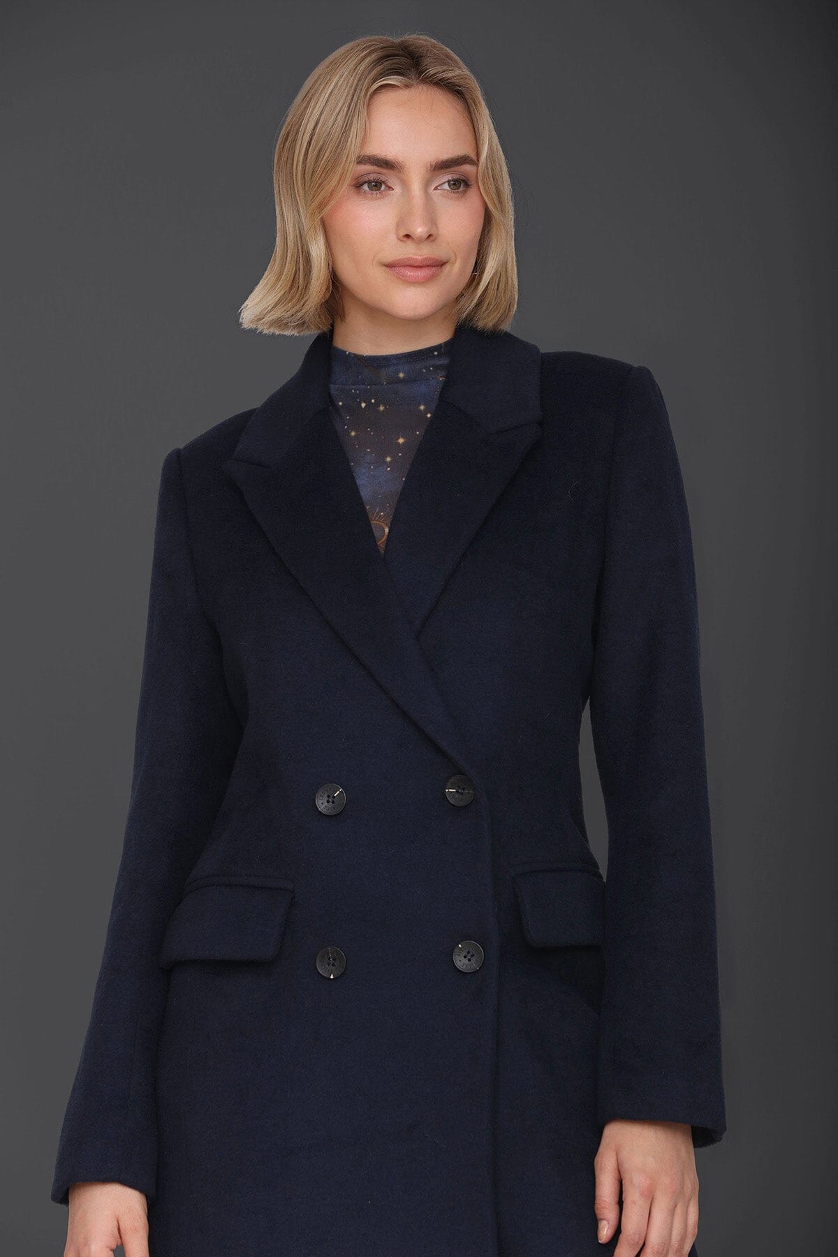 Wool Blend Double Breasted Coat Coats & Jackets Avec Les Filles