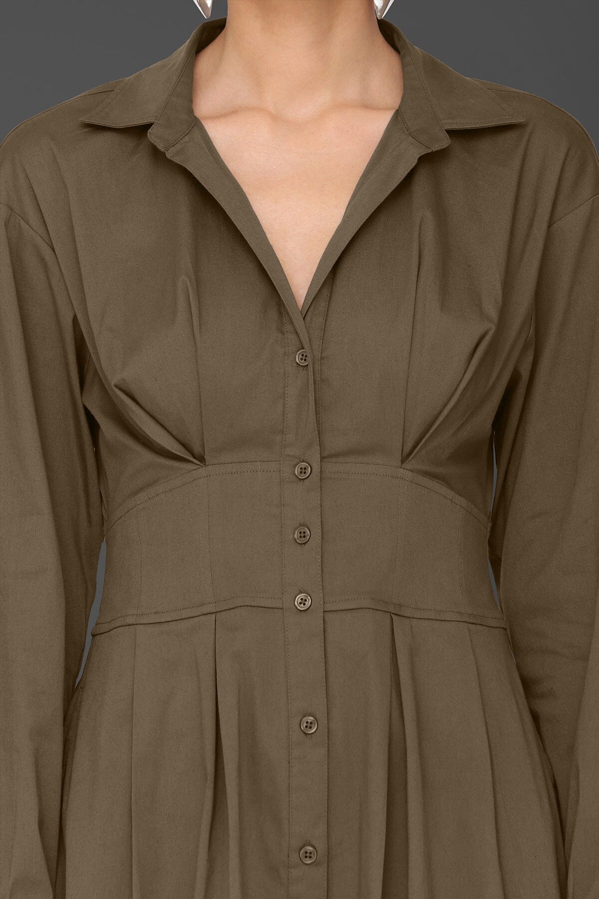 Cotton Corset Mini Shirtdress Dresses Avec Les Filles