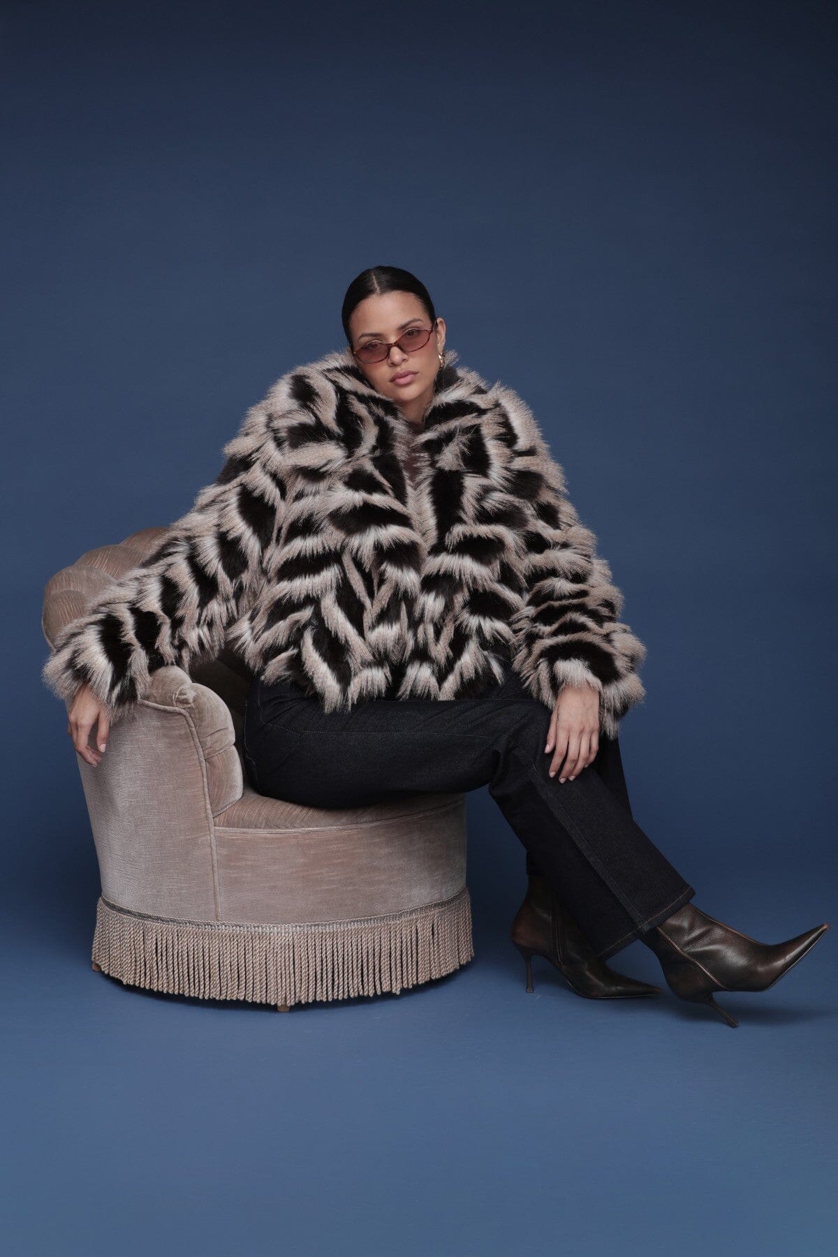 Jacket Bigger Collar Cropped Coats & Jackets Avec Les Filles