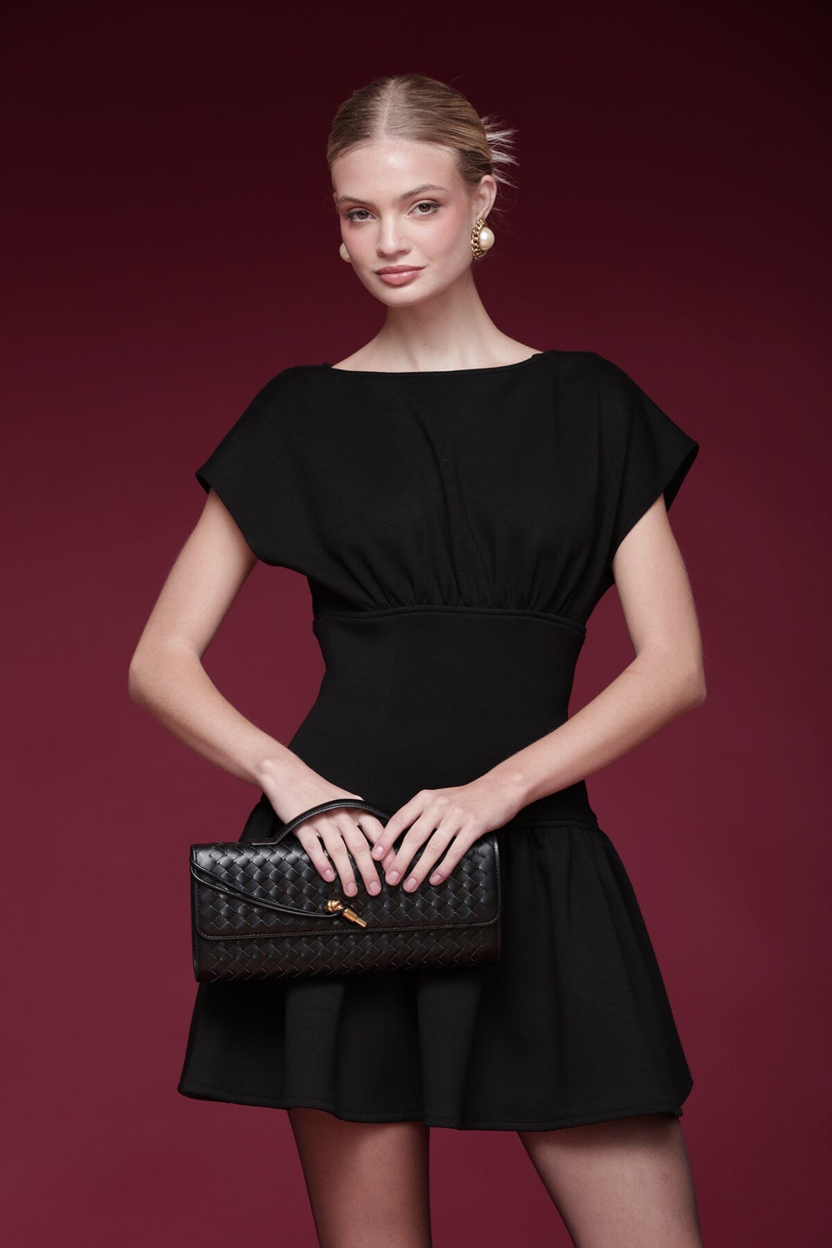 Cap Sleeve Hourglass Mini Dress Dresses Avec Les Filles