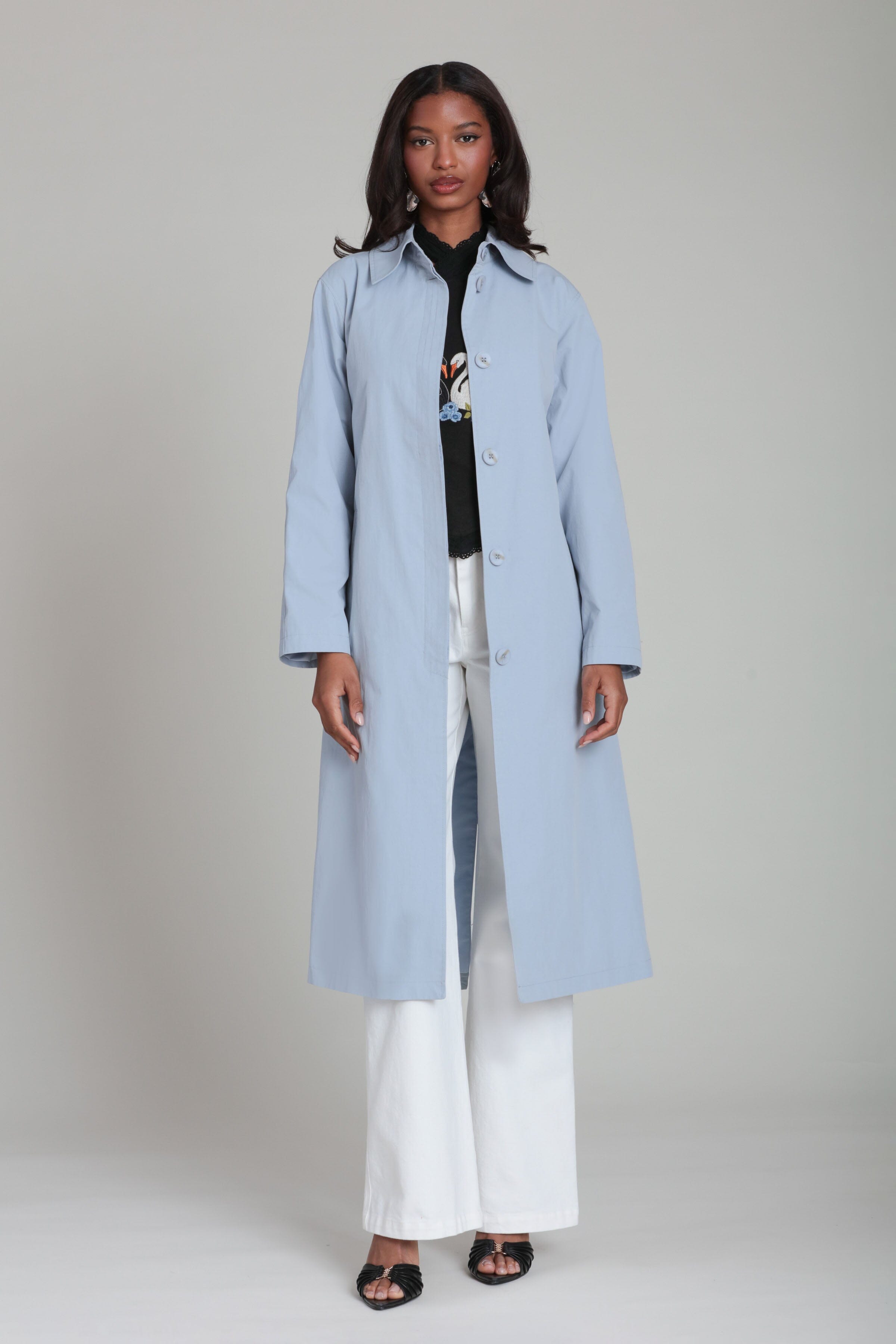 Minimalist Cotton Nylon Trench Coat Coats & Jackets Avec Les Filles