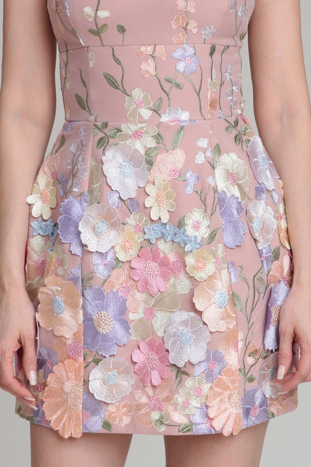 Multicolor floral mini dress - Shop cute mini dresses women's clothing by Avec Les Filles