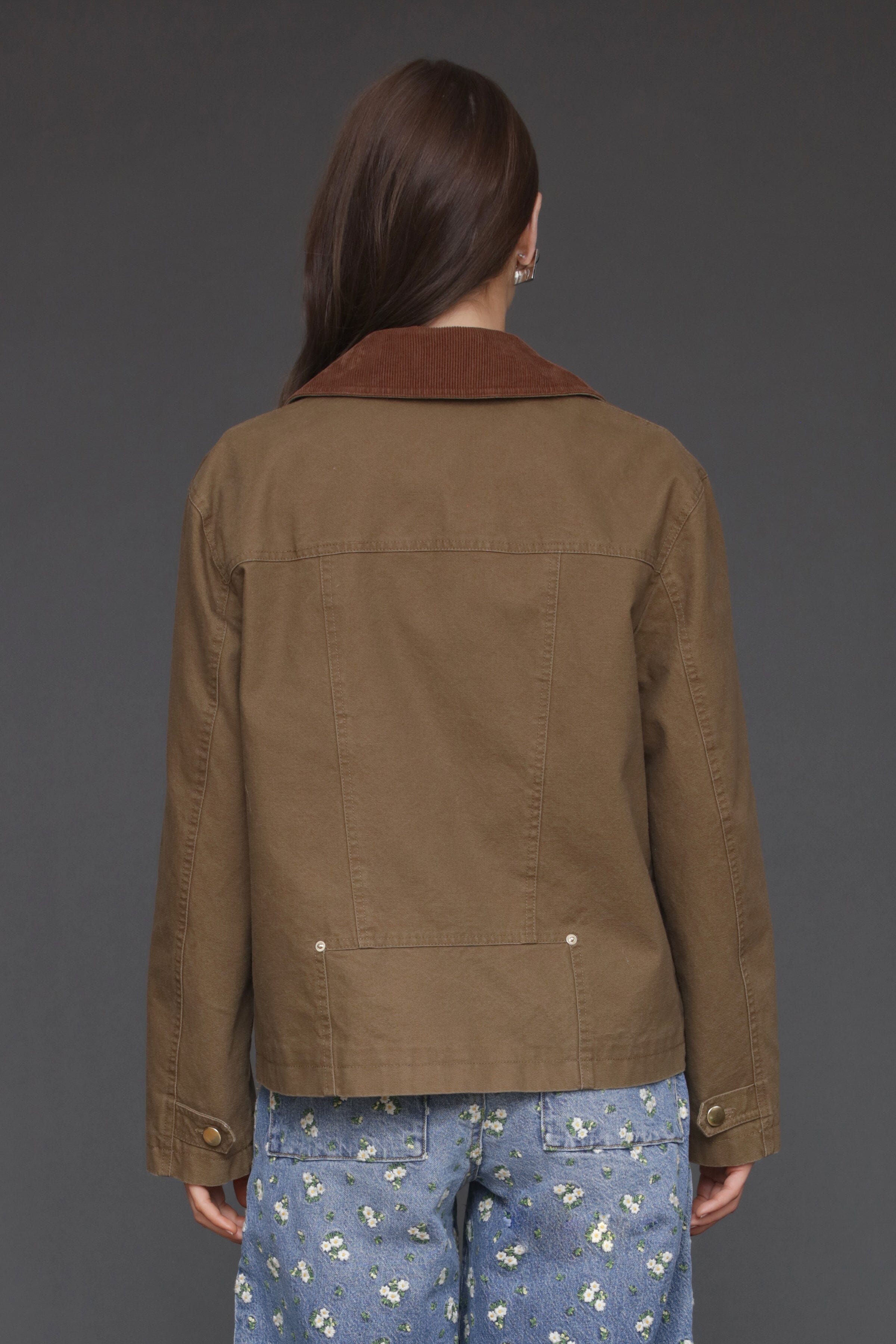 Cropped Thyme Double Breasted Cotton Utility Jacket Coats & Jackets Avec Les Filles