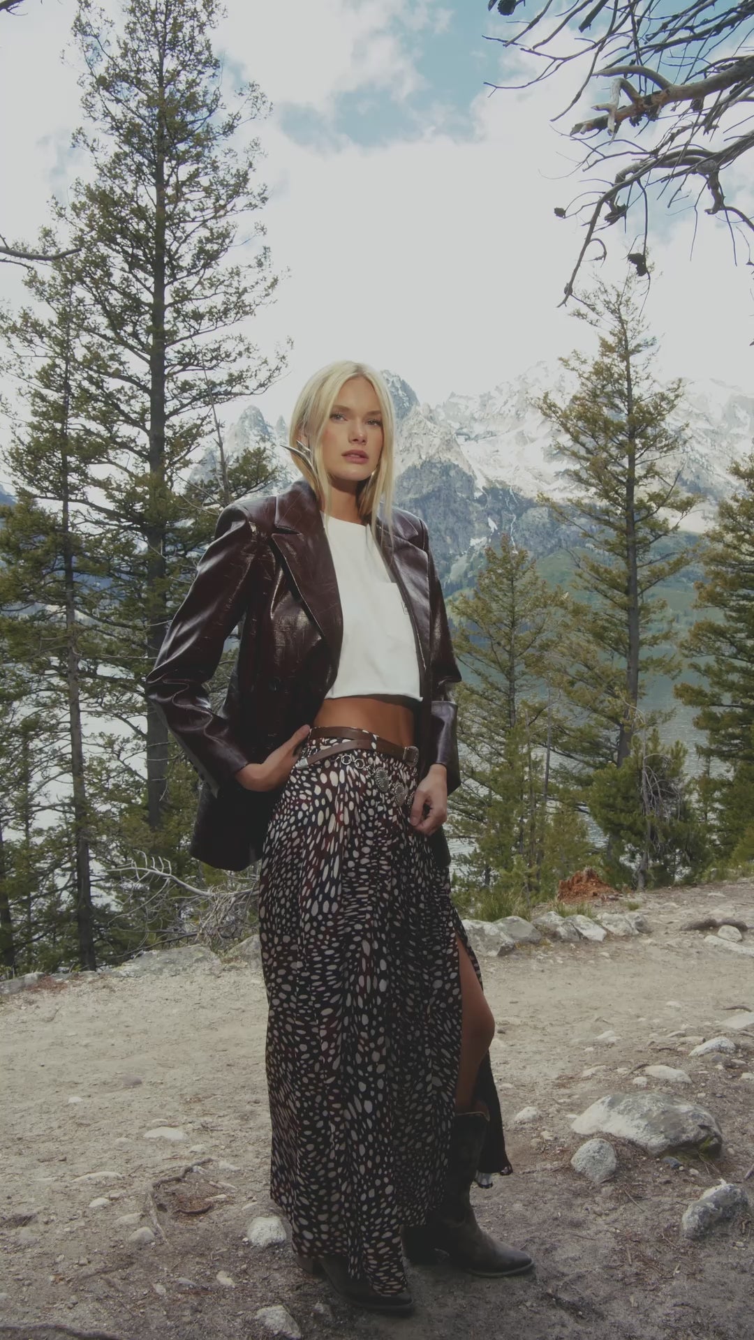 Faux Croc Tailored Blazer Coats & Jackets Avec Les Filles