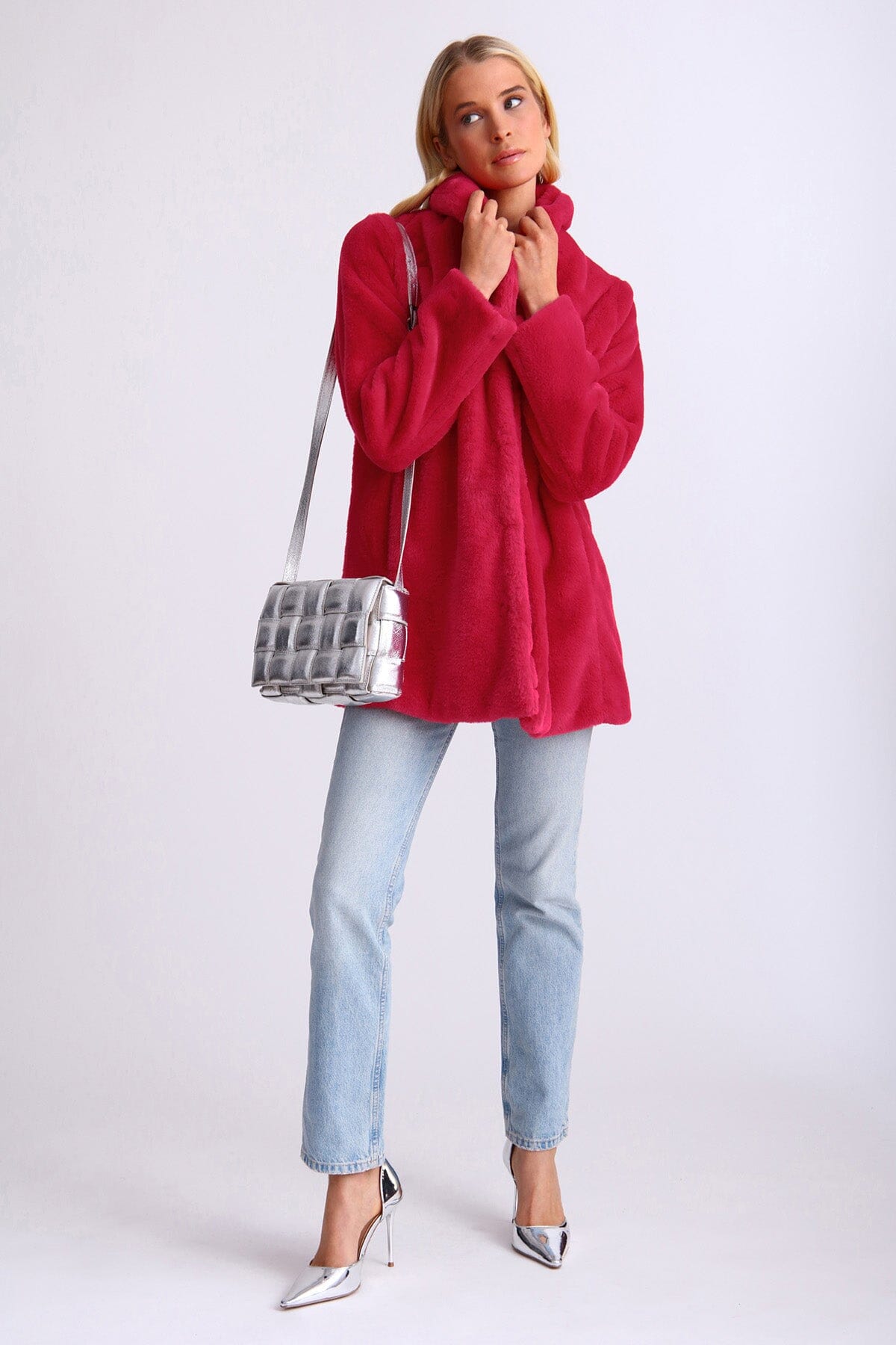 Women s Soft Faux Fur Shawl Collar Coat