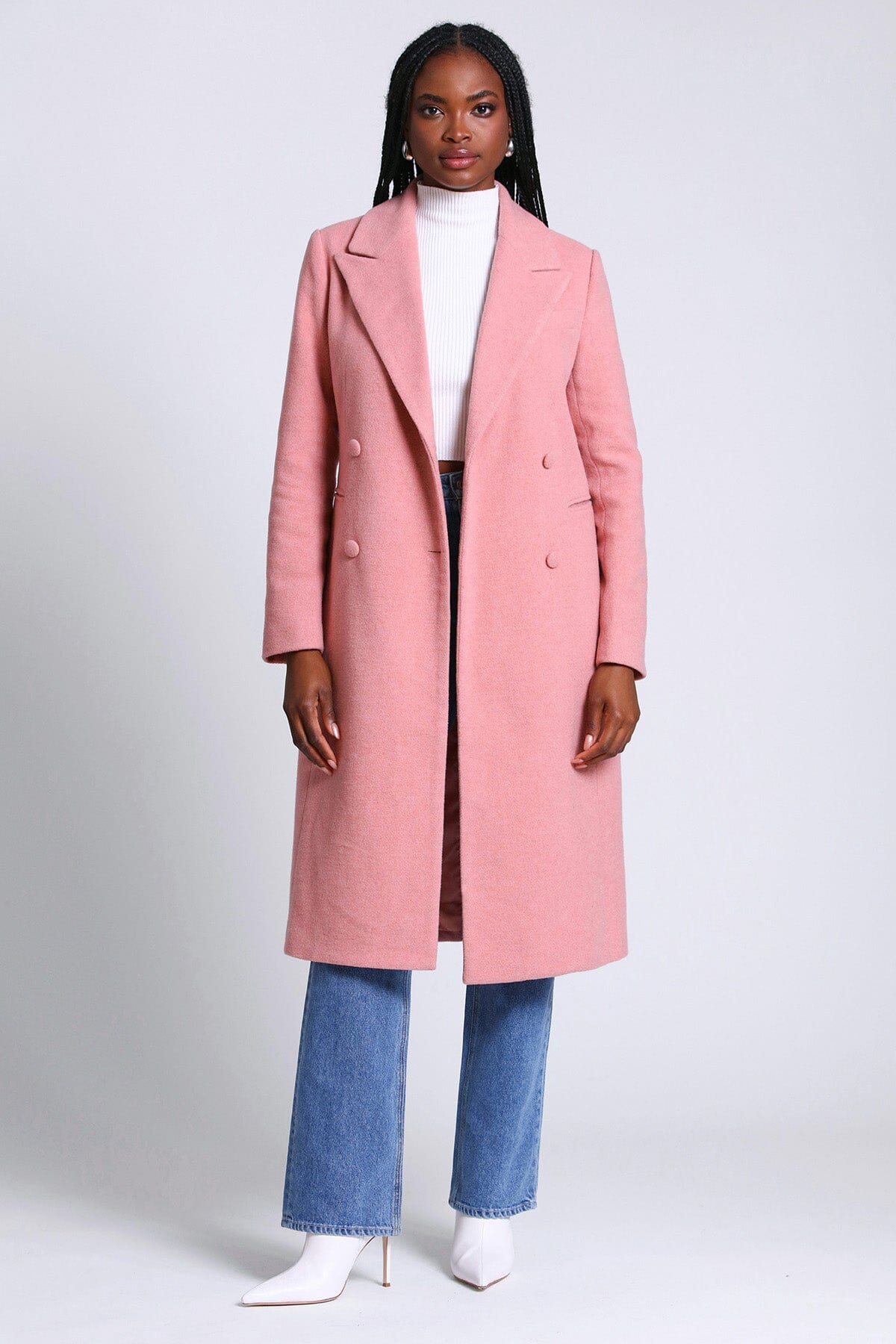 Women Faux Wool Warm Slim Coat Jacket Thick-Parka Overcoat Long Winter  Outwear | eBay
