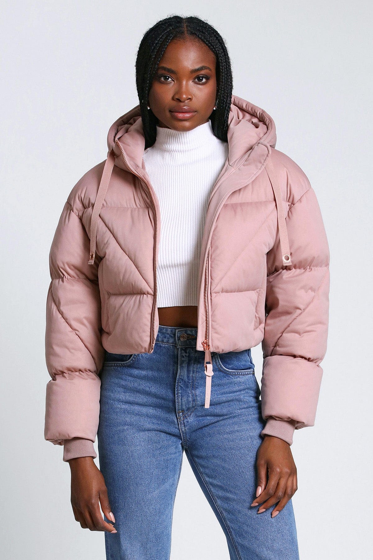 Cropped puffer 2025 jacket forever 21