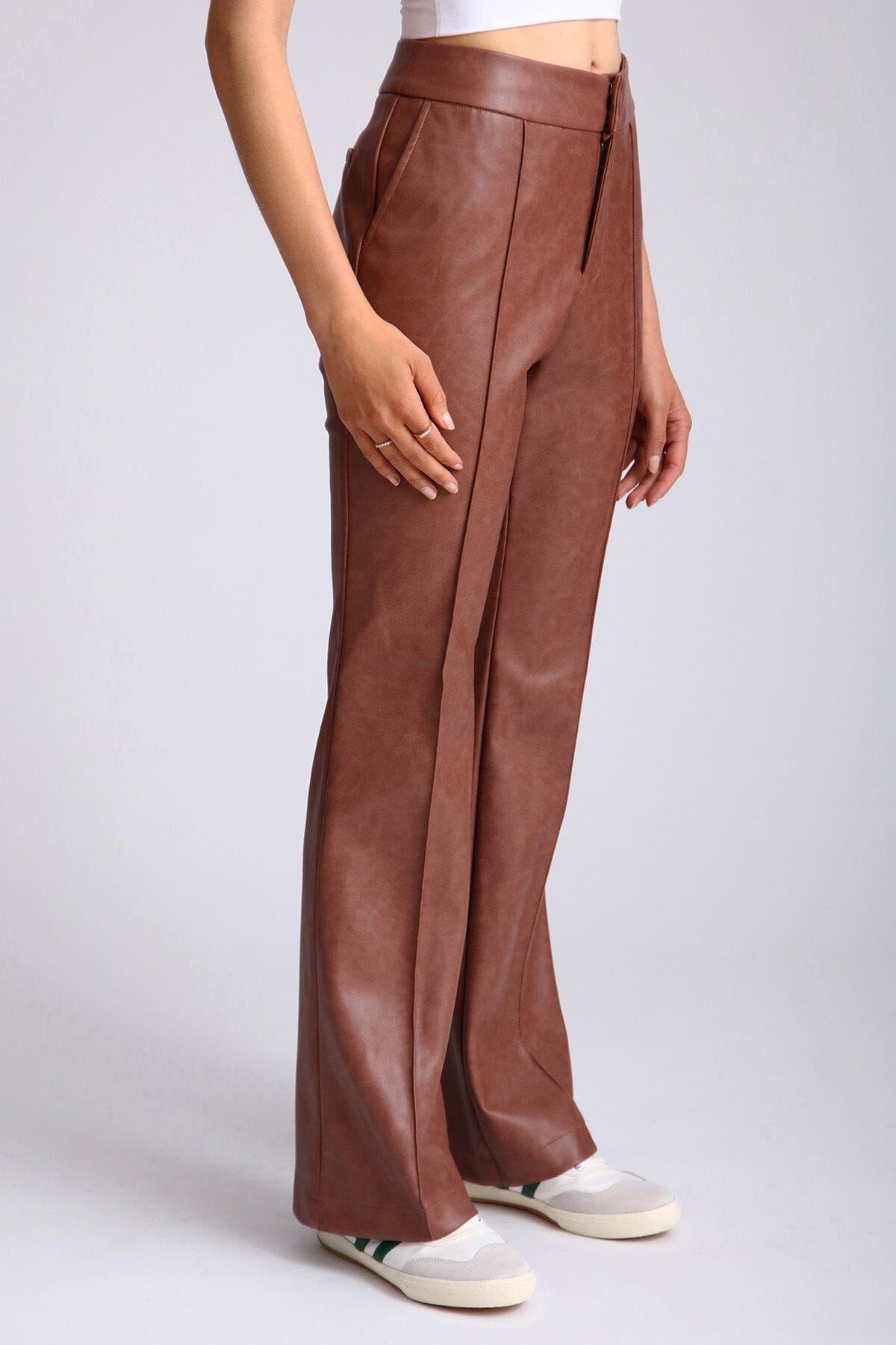 Faux-Ever Leather™ Flare Trouser