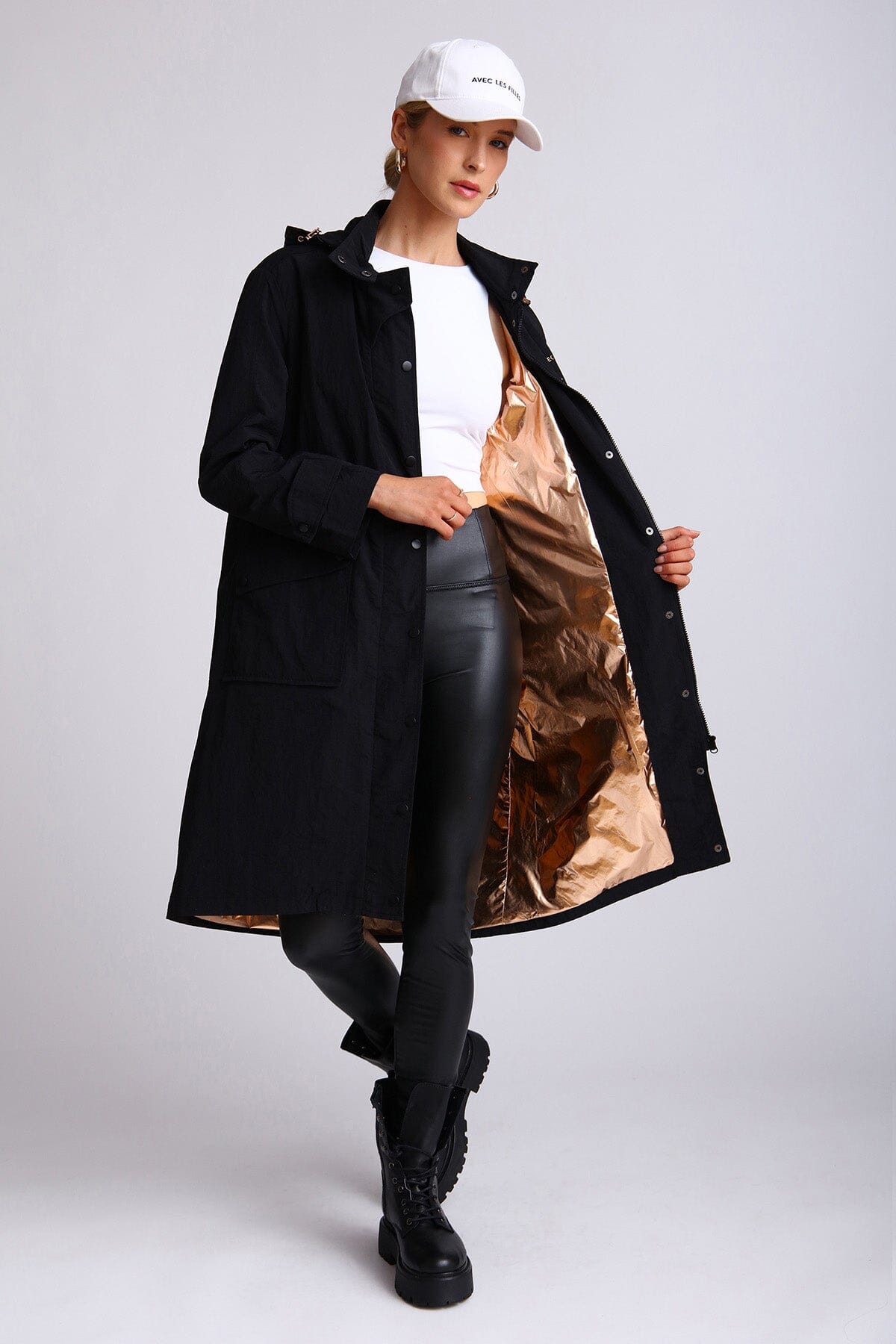 Oversized Nylon Rain Anorak Coats & Jackets Avec Les Filles 