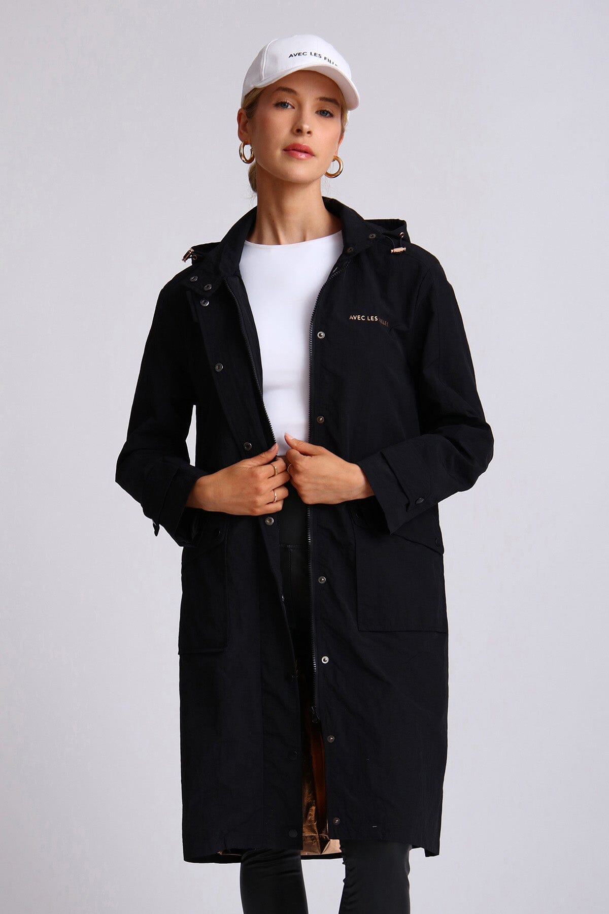 Oversized Nylon Rain Anorak Coats & Jackets Avec Les Filles 