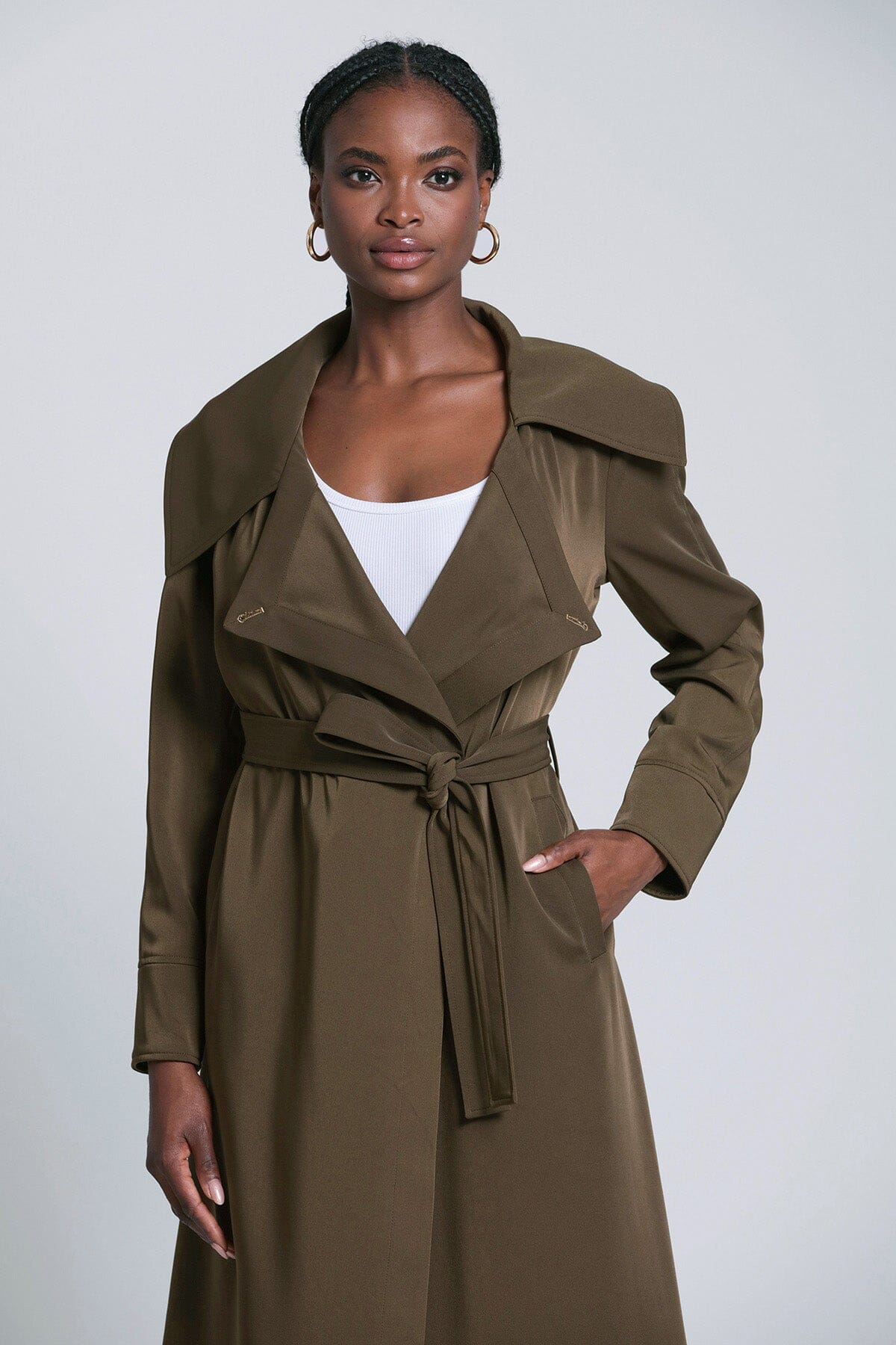 Belted Lightweight Trench Coat