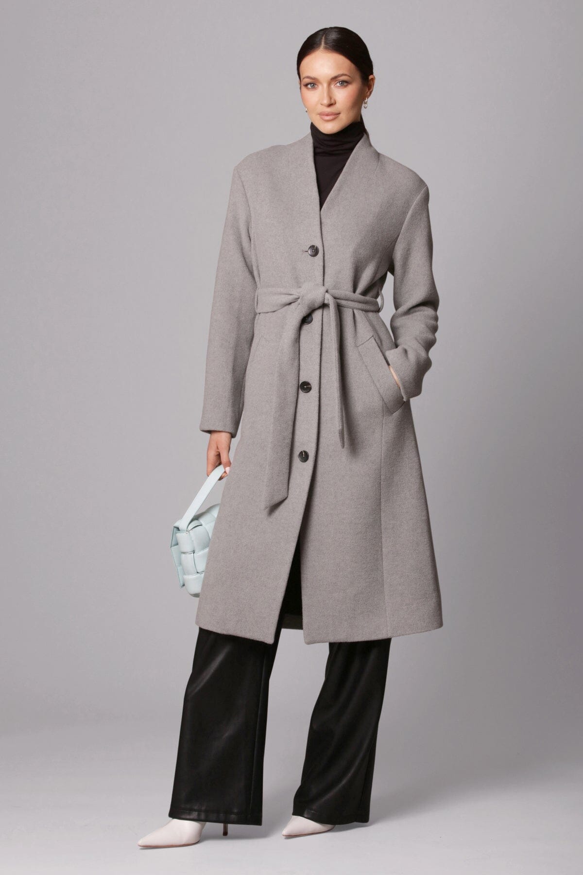 Avec les filles clearance wool blend menswear coat