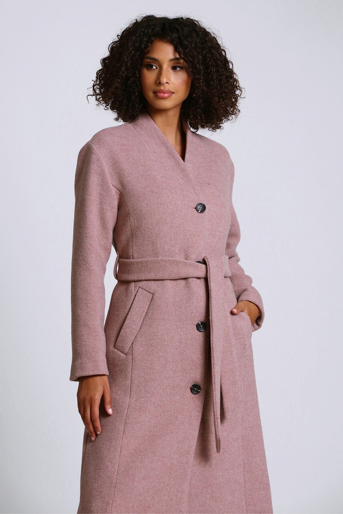 Long best sale collar coat