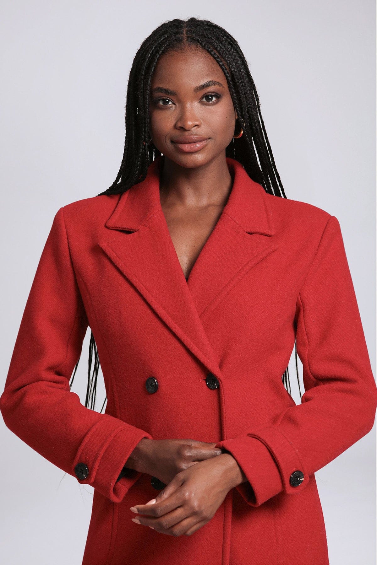 Red wool coats for on sale women