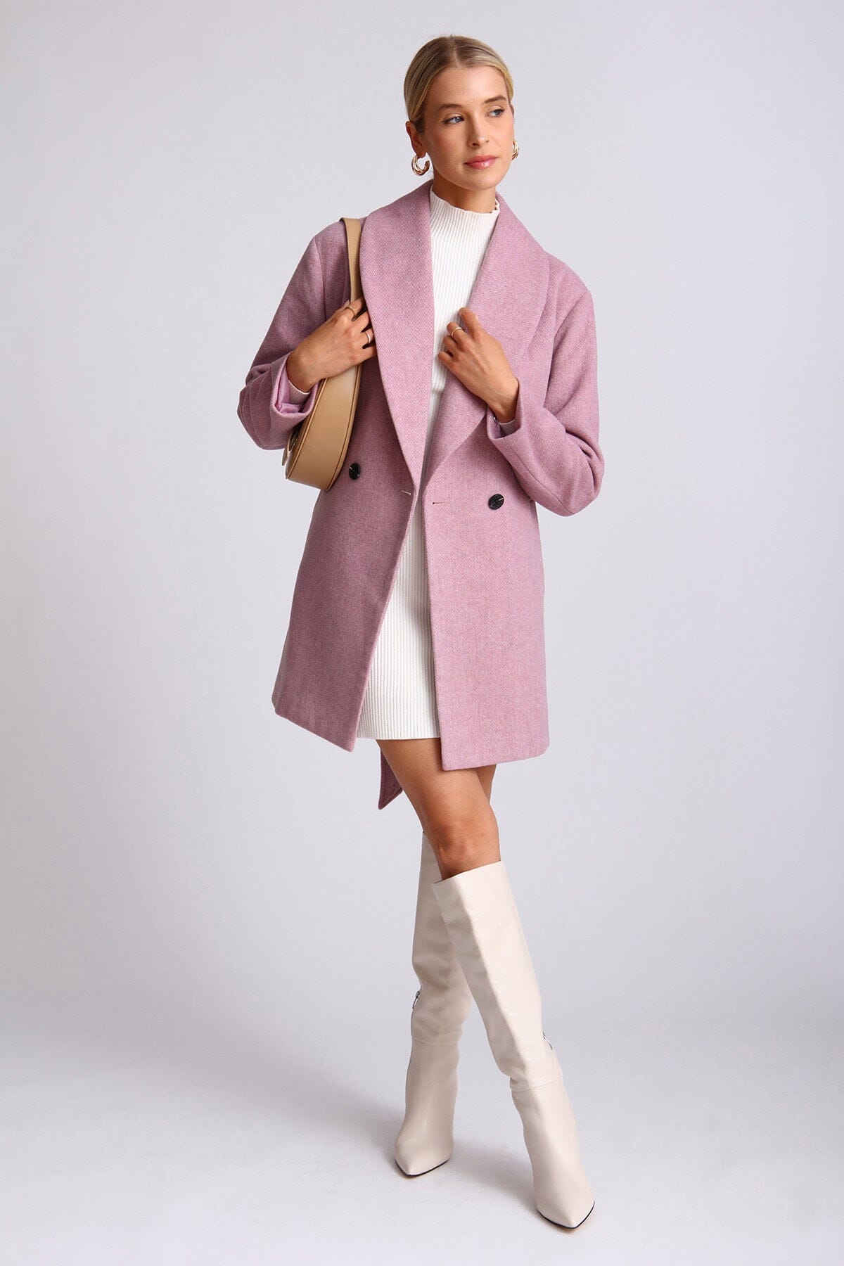 Womens purple clearance pea coat