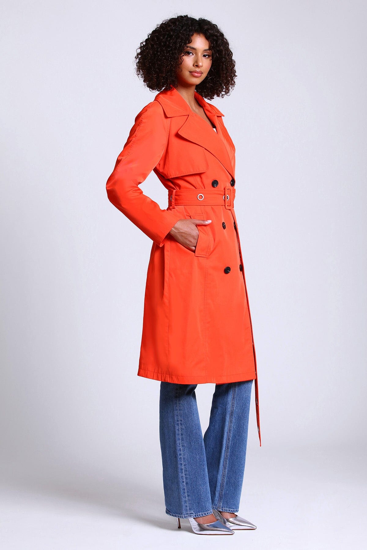 Avec Les Filles Women's Belted Trench Coat