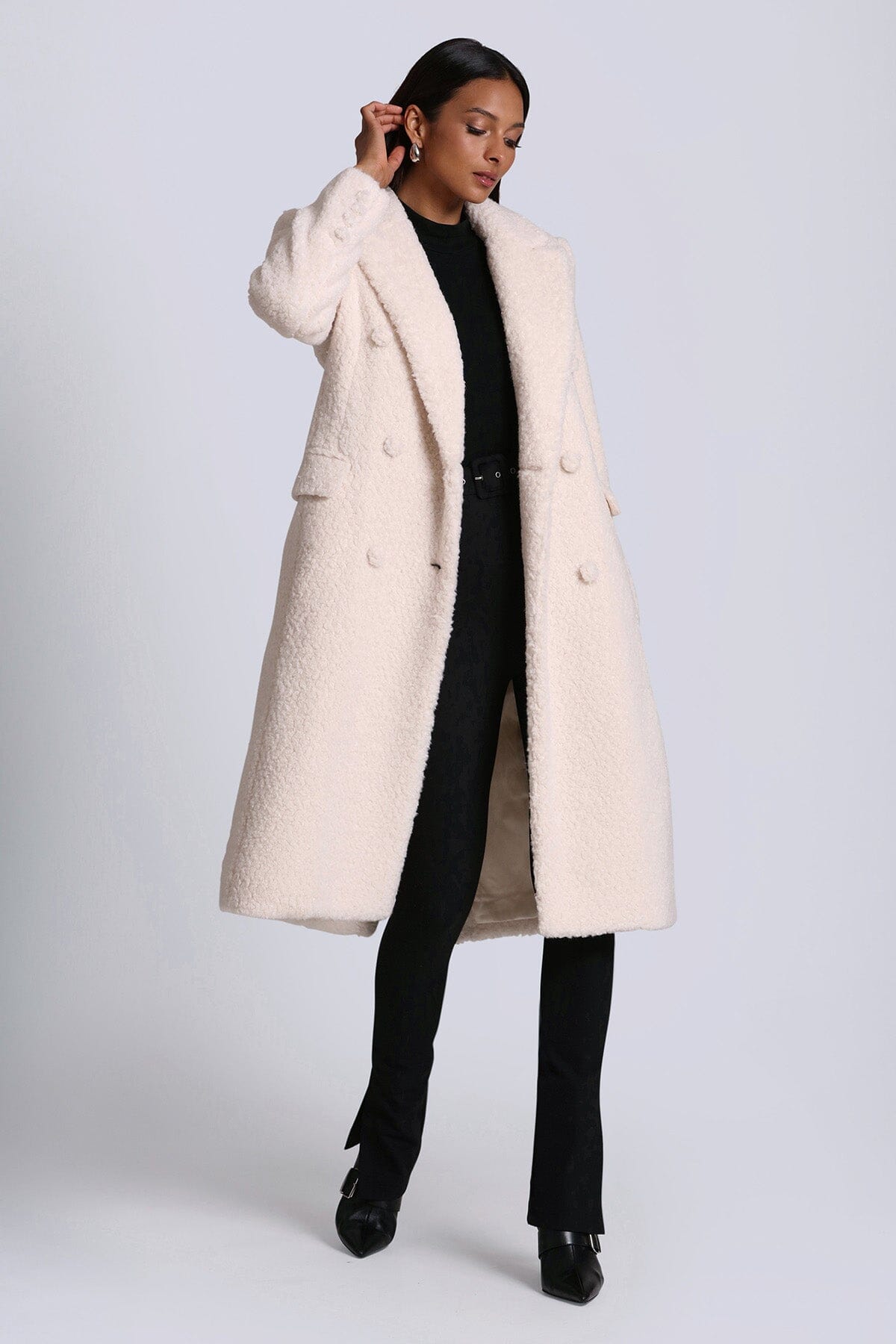 Tailored Faux Shearling Coat Coats & Jackets Avec Les Filles 