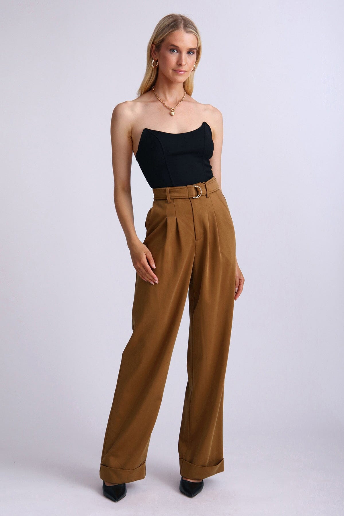 Going Out Pants for Women Button Waist Fashion Summer Trendy Trousers with  Multi Pockets Loose Wide Leg Pants Fashion at Amazon Women's Clothing store