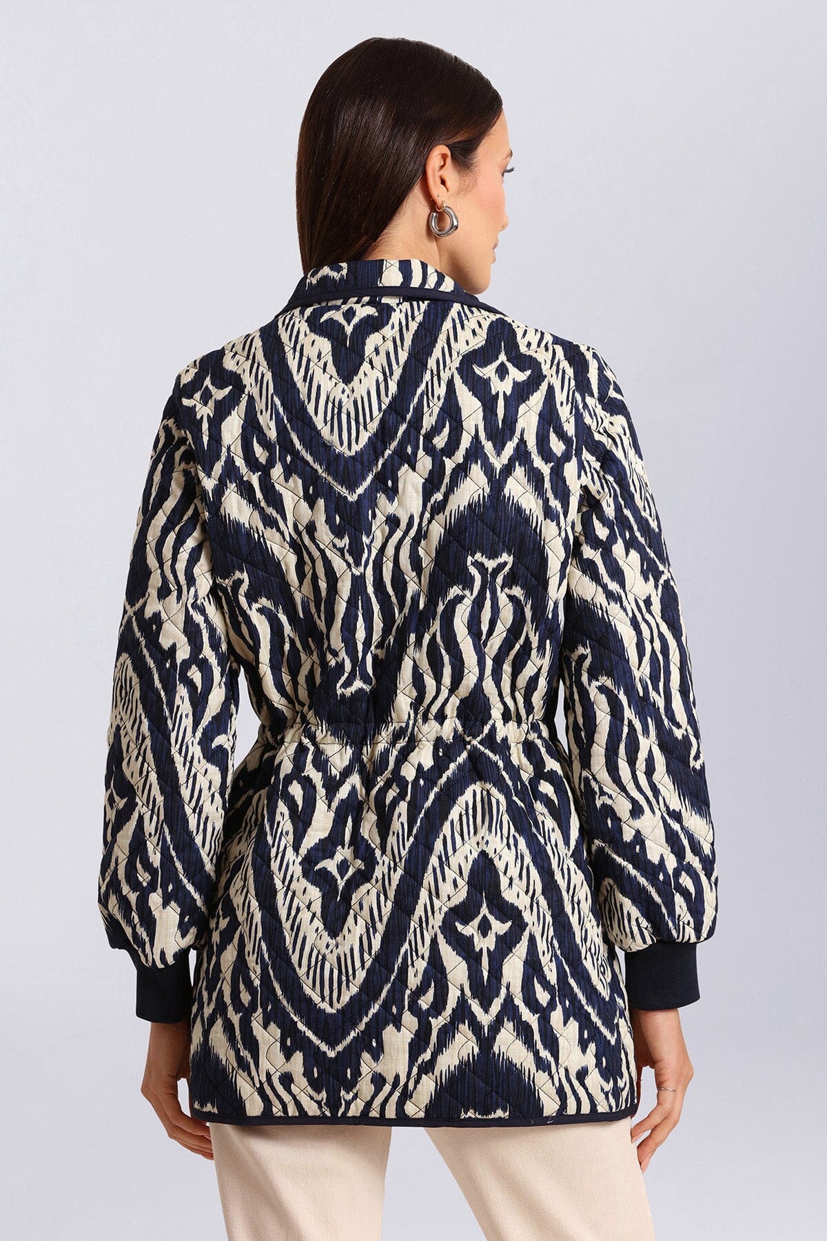 Ikat Print Quilted Cotton Anorak Coats & Jackets Avec Les Filles 