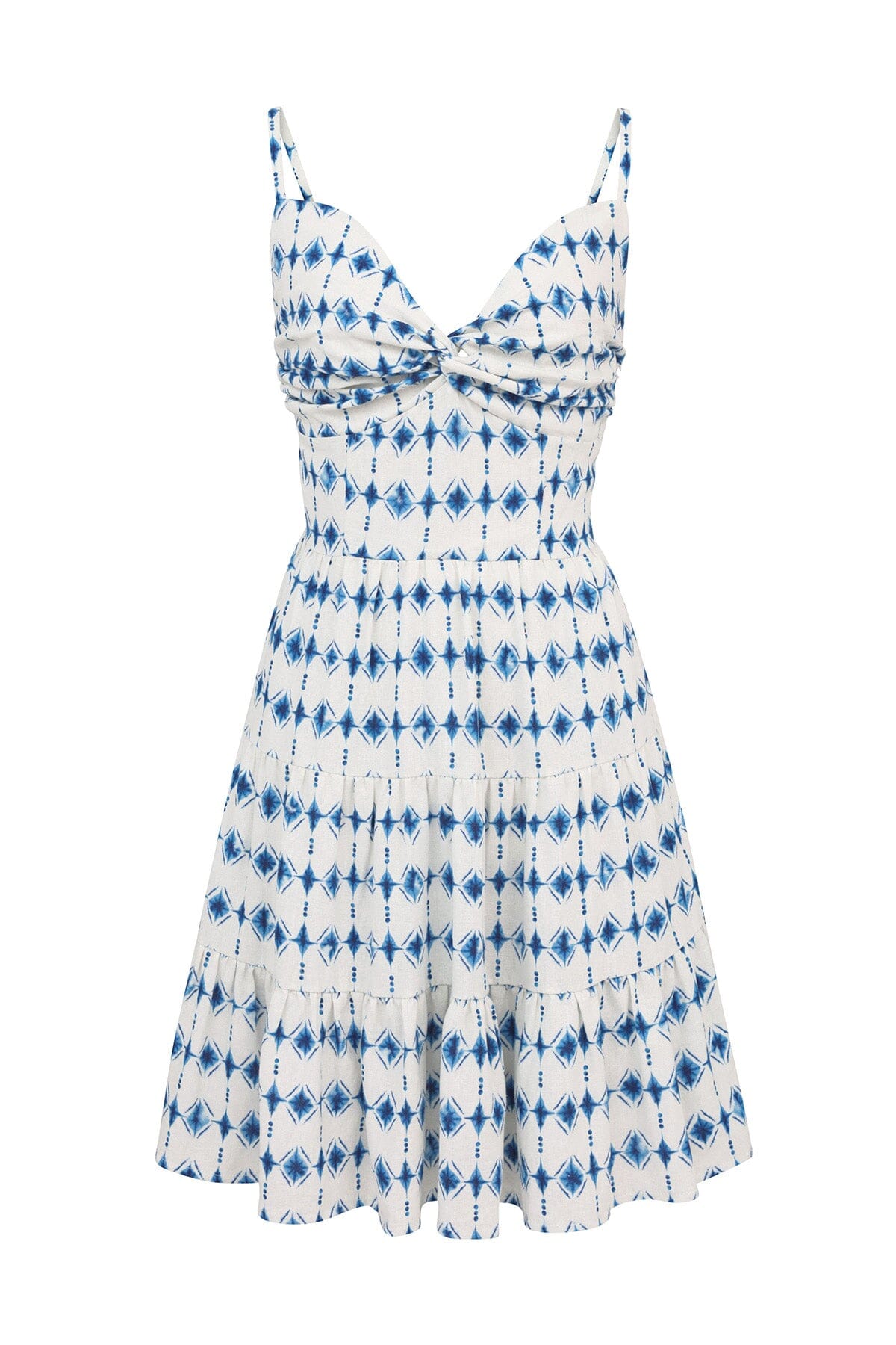 White cotton dress for tie dye on sale