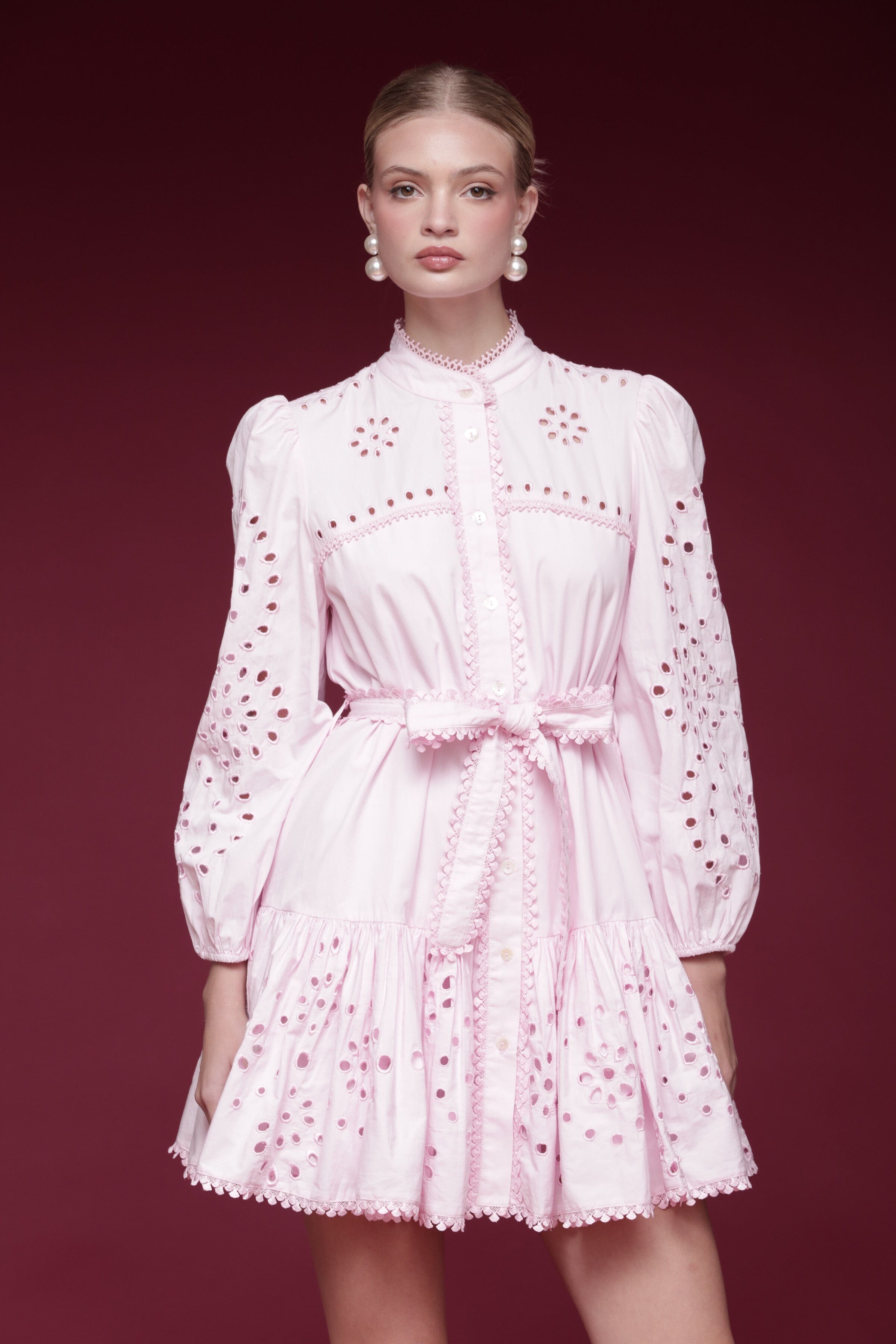 Cotton Broderie Anglaise Shirtdress Dresses Avec Les Filles 