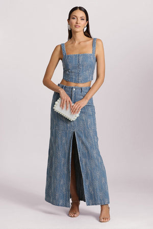 Nude Ribbed Button Front Top + Trouser Co-ord - Emani
