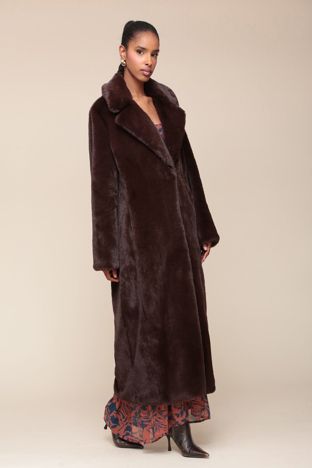 Faux rabbit fur jacket deals
