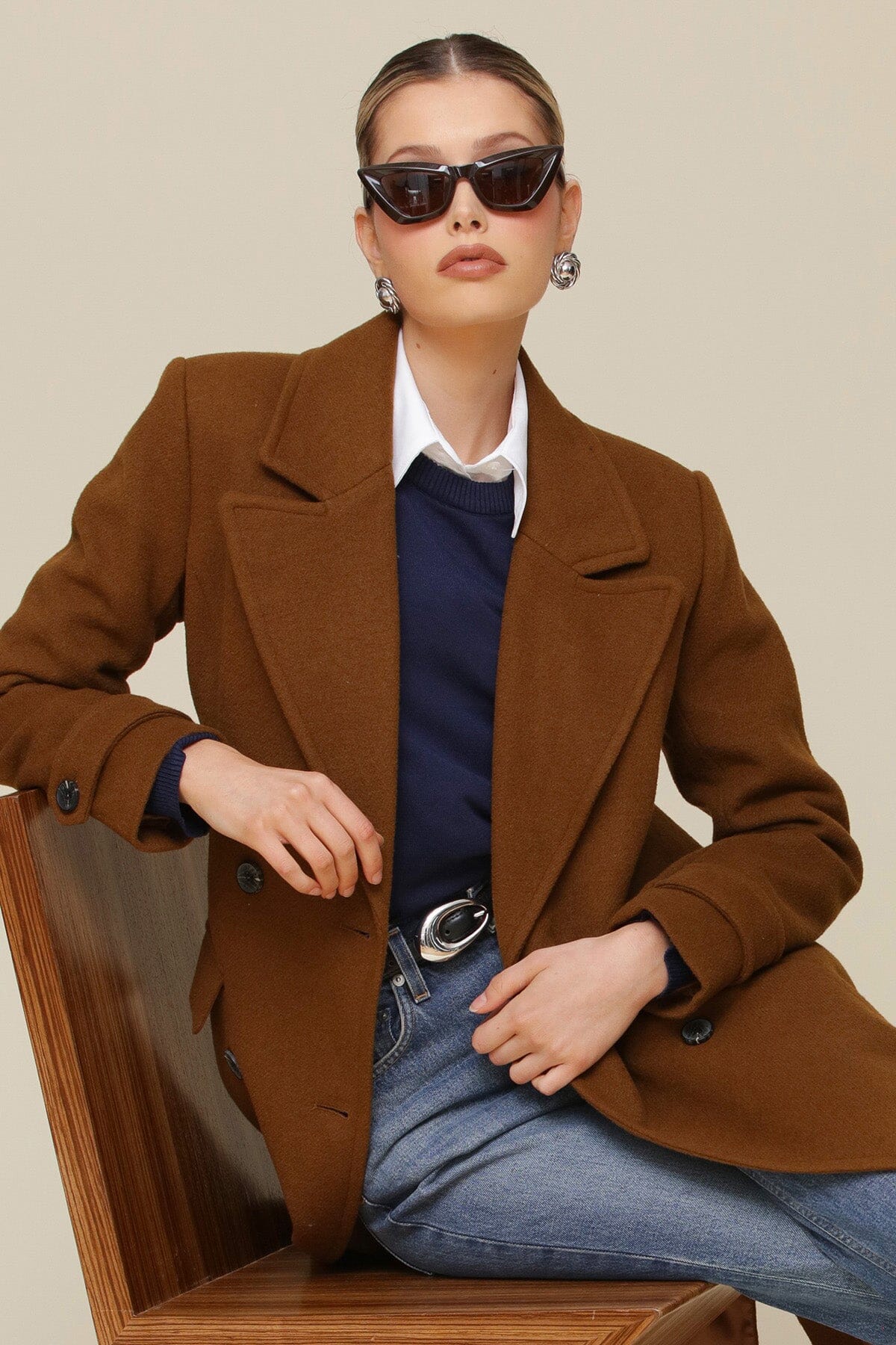 Avec les filles wool blend coat 2025