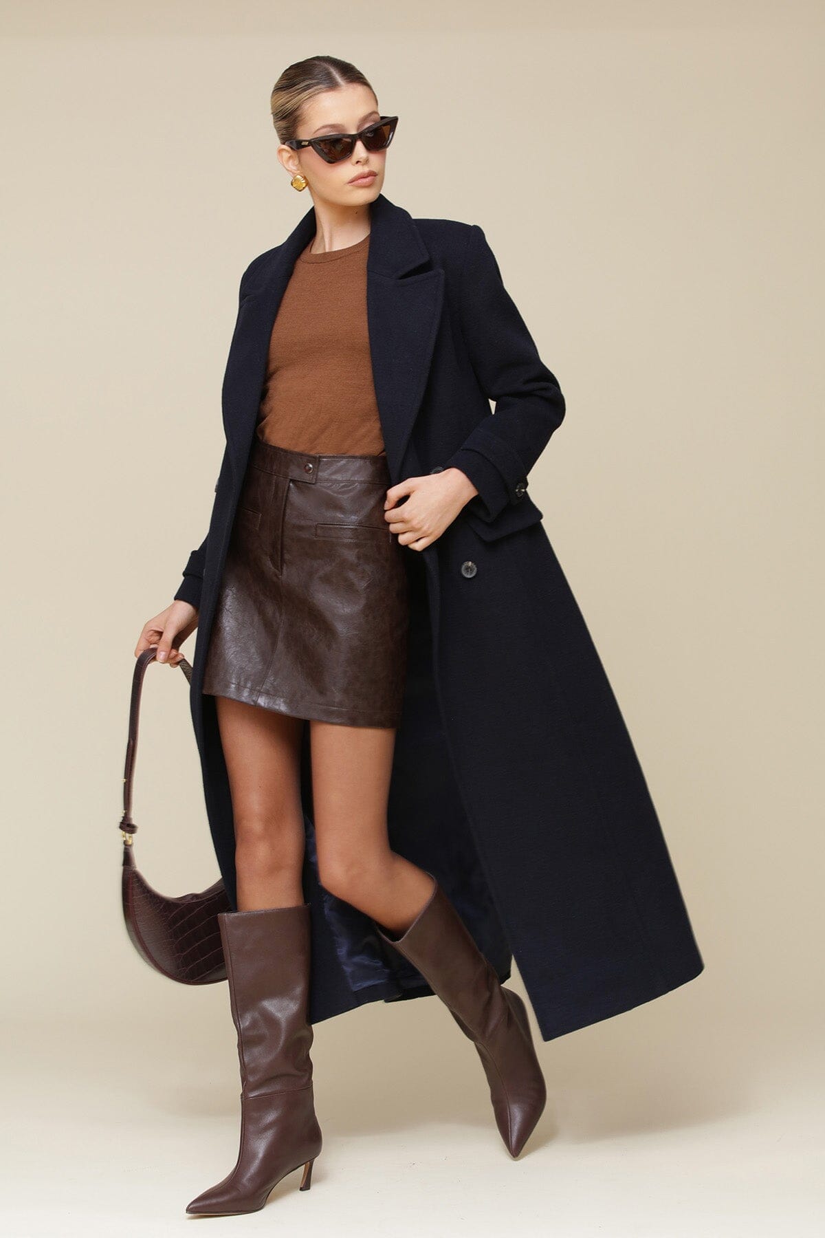 Avec les filles wool blend coat 2025