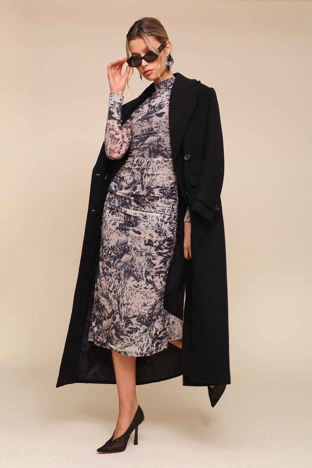 Avec les filles wool blend coat store