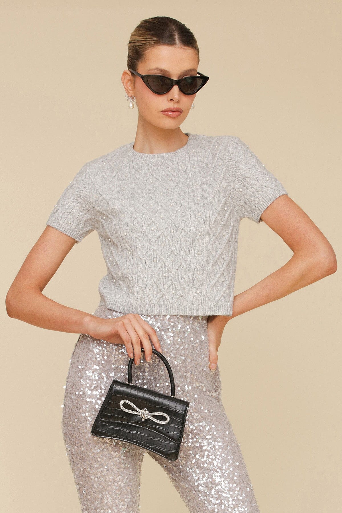 Womens pearl sweater discount
