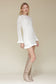 Crochet Trim Ruffle Dress