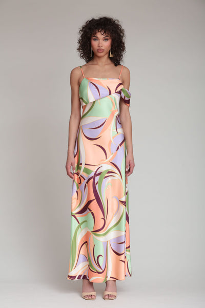 avec les filles women's long sleeves printed maxi dress Fkelyi Hummingbird Retro Flower Print Long Sleeve Maxi Dress for Women V-Neck Soft Casual Dress Flowy A-Line Dresses with Side Pockets for Party
