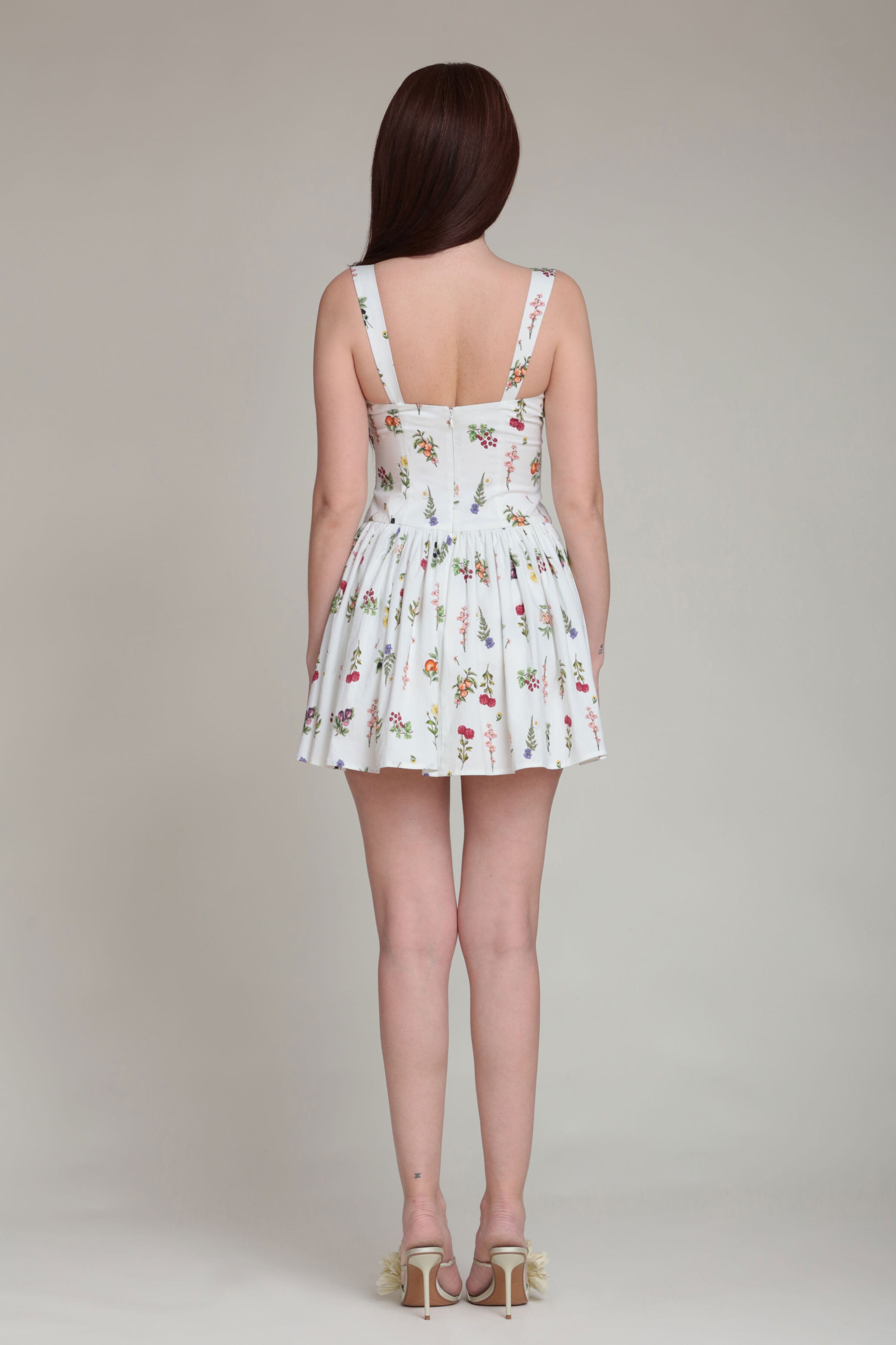 white romper dress Nani Lace Bubble Sleeve Bustier Romper • Shop American Threads Women's Trendy Online Boutique White / M main image 1