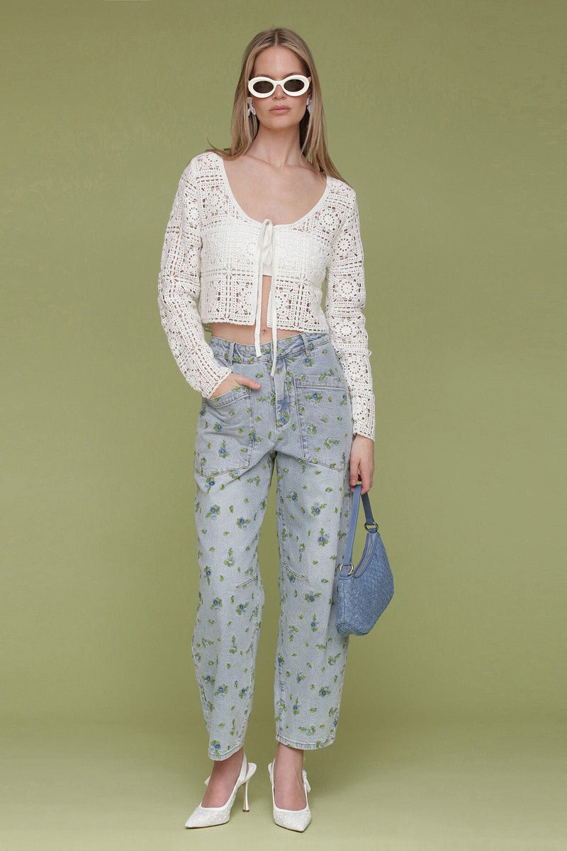 Cardigan Tie At Front Tops Avec Les Filles 
