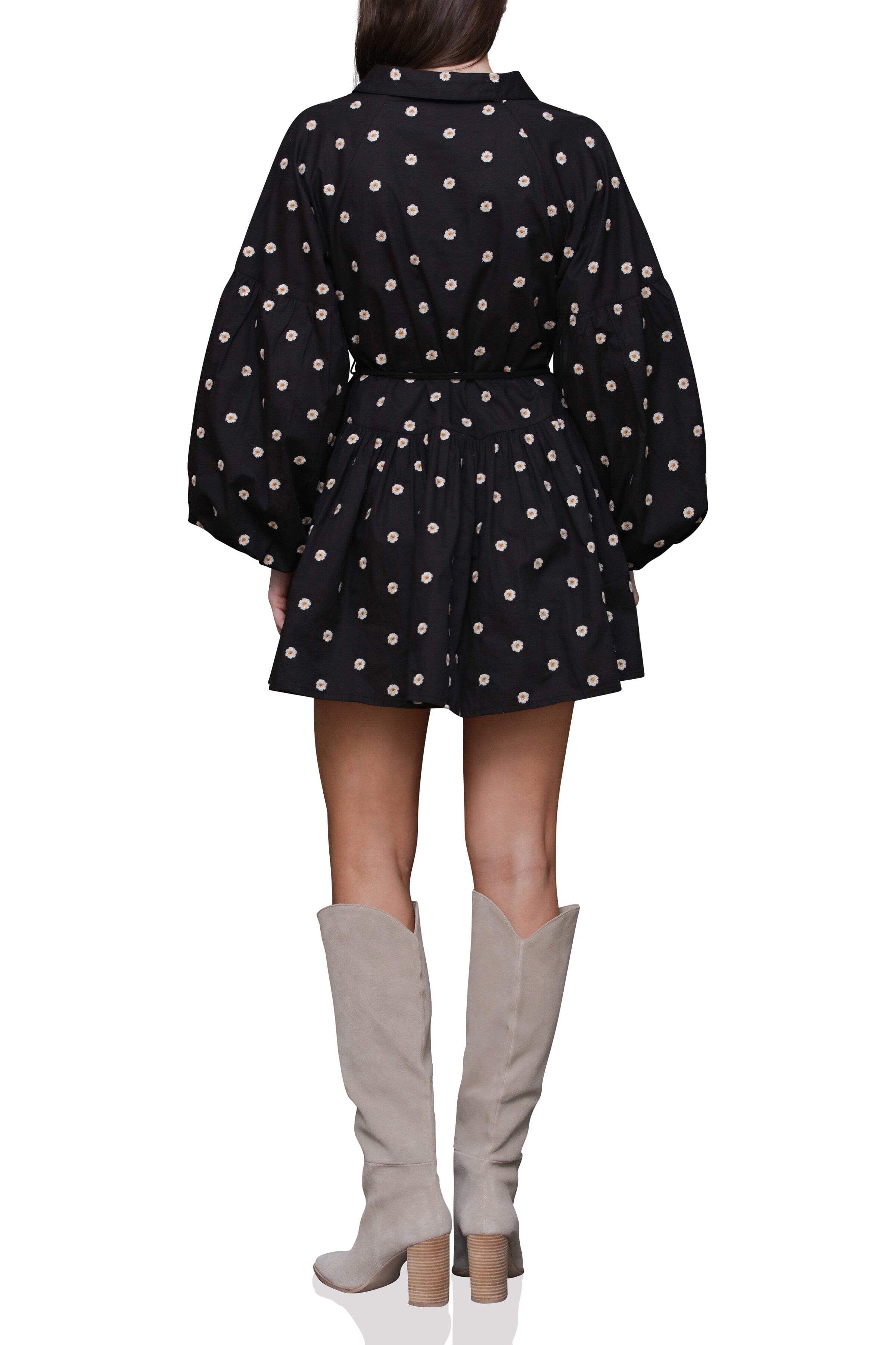 Embroidered Cotton Mini Dress Dresses Avec Les Filles 