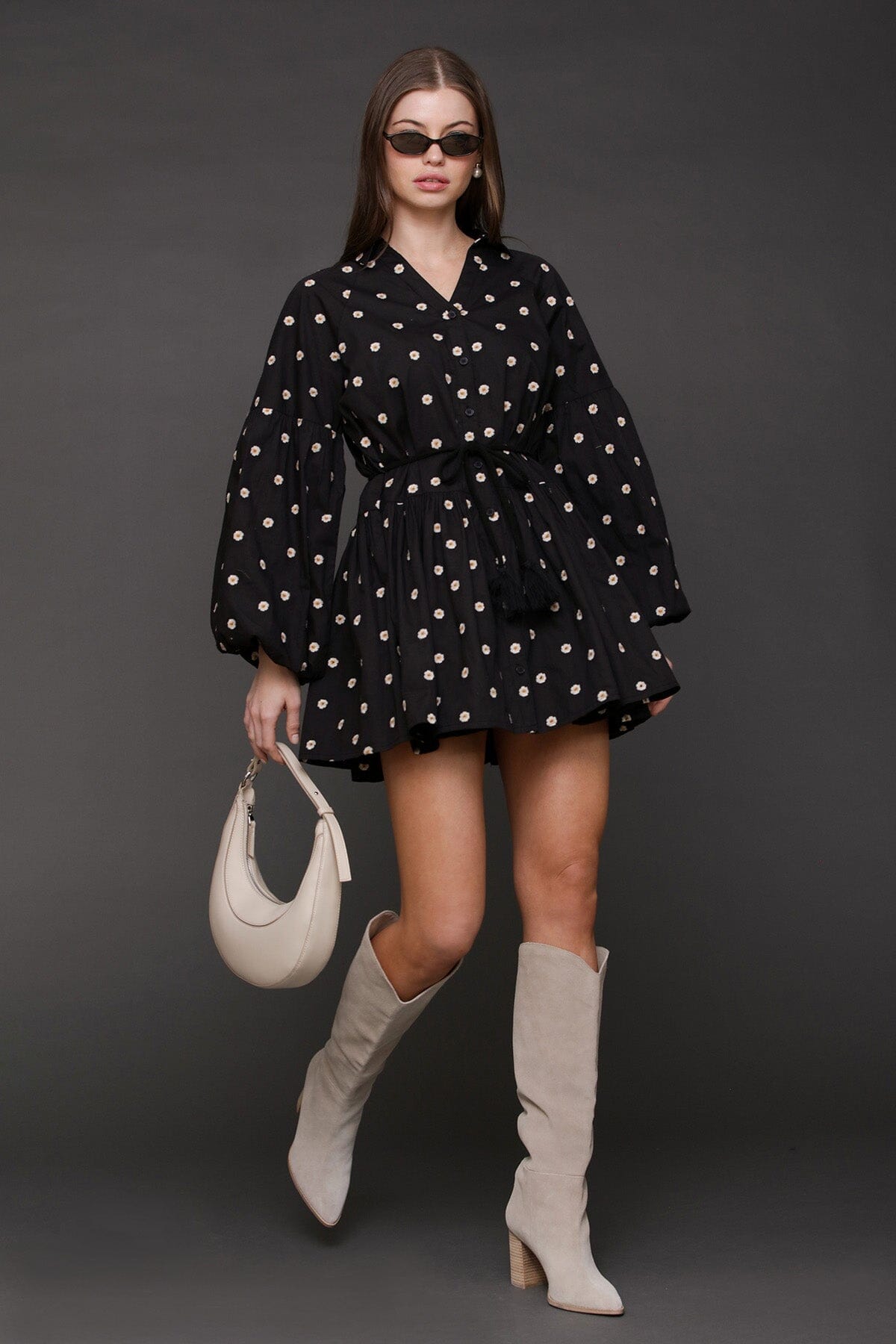 Embroidered Cotton Mini Dress Dresses Avec Les Filles 