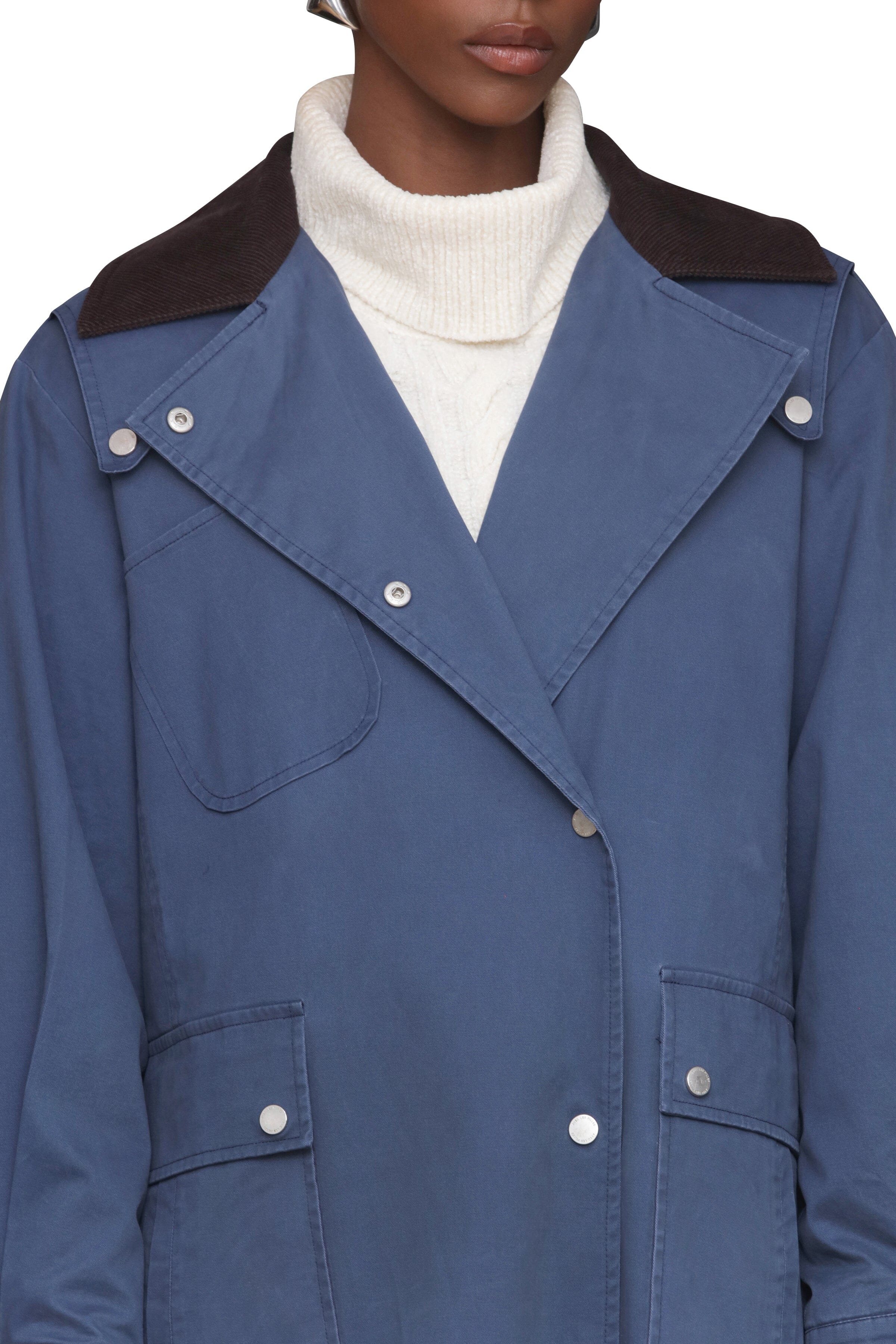 Coat Asymmetrical Utility Avec Les Filles 