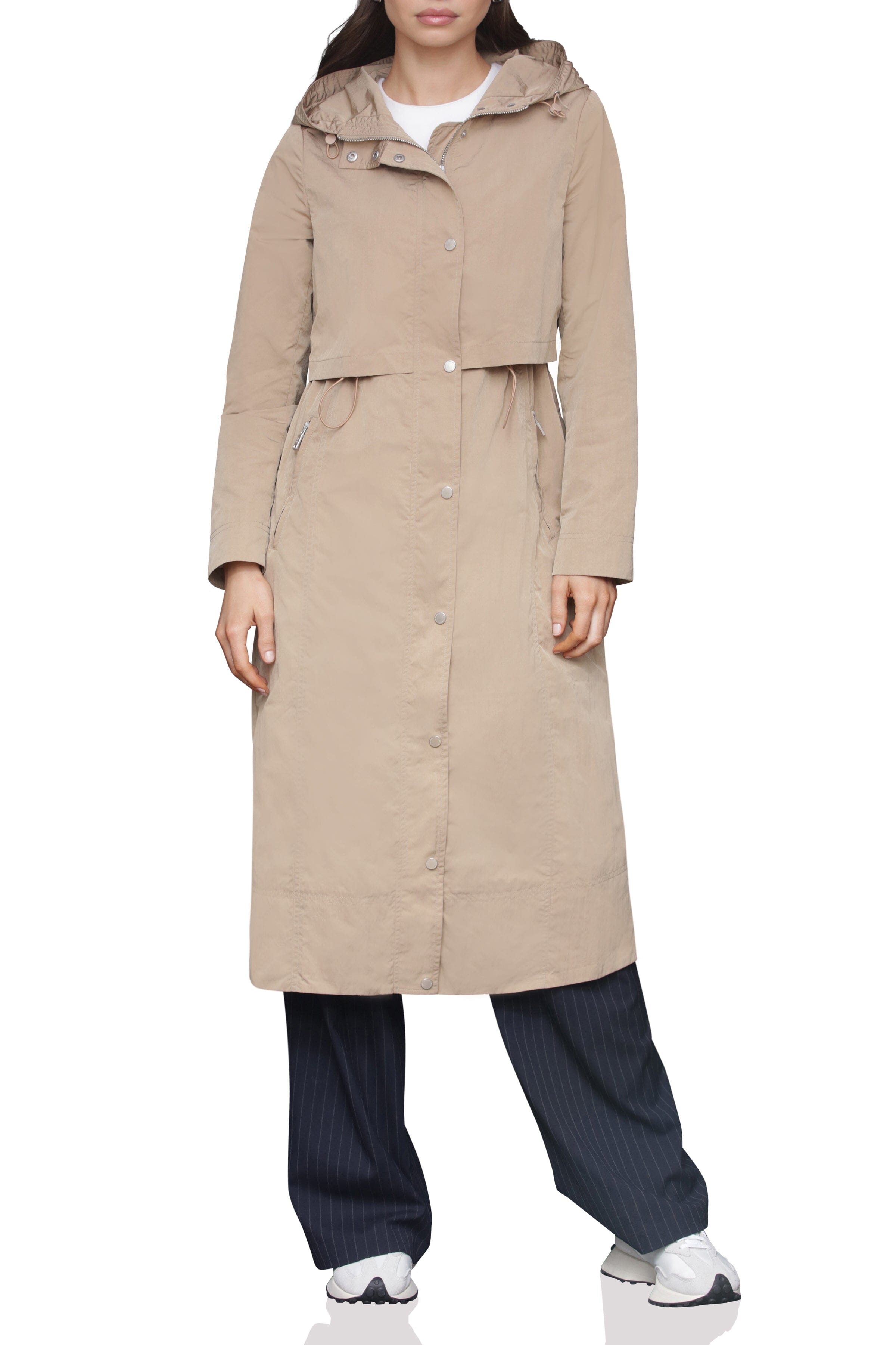 Maxi Hooded Anorak Coat Avec Les Filles 
