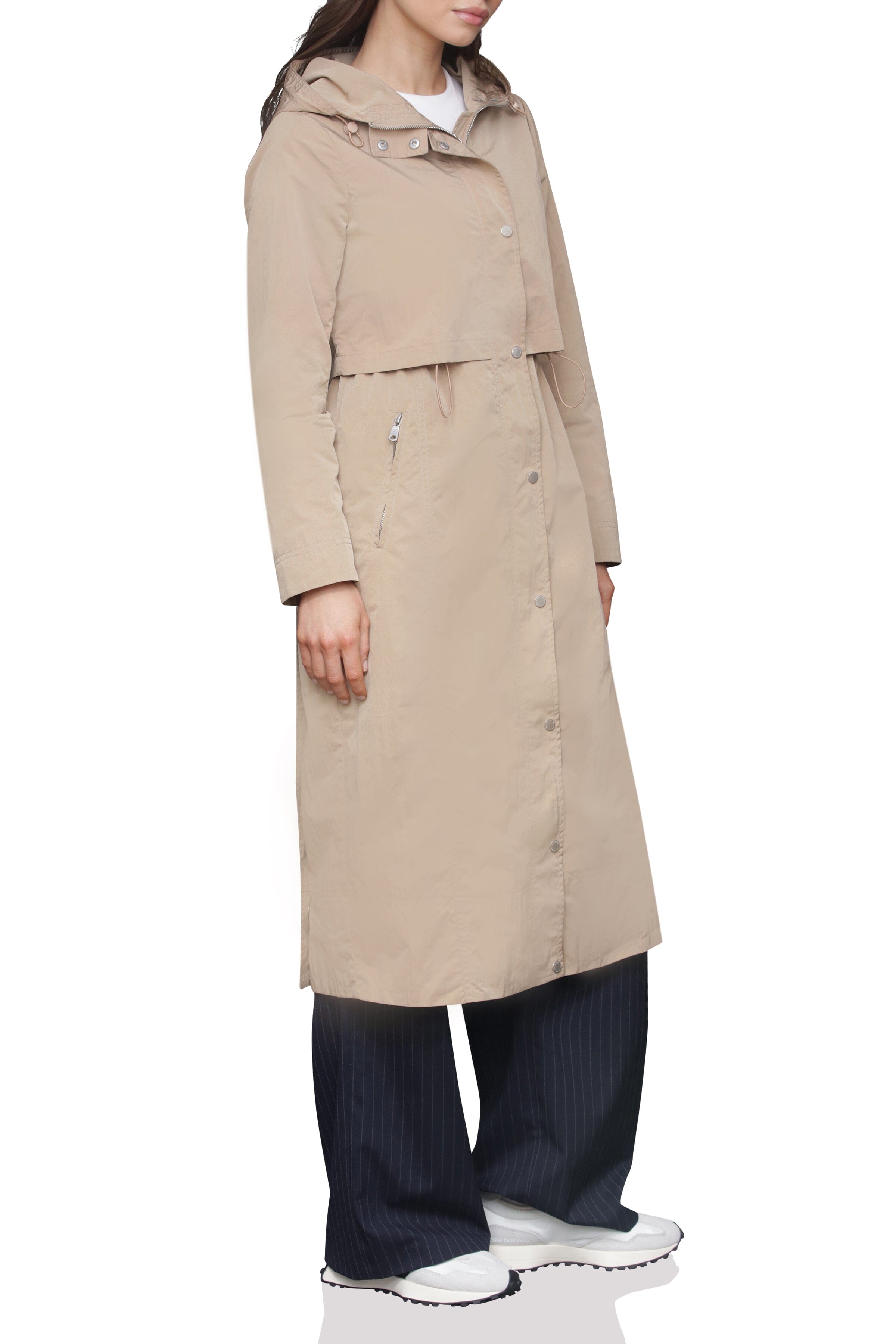 Maxi Hooded Anorak Coat Avec Les Filles 