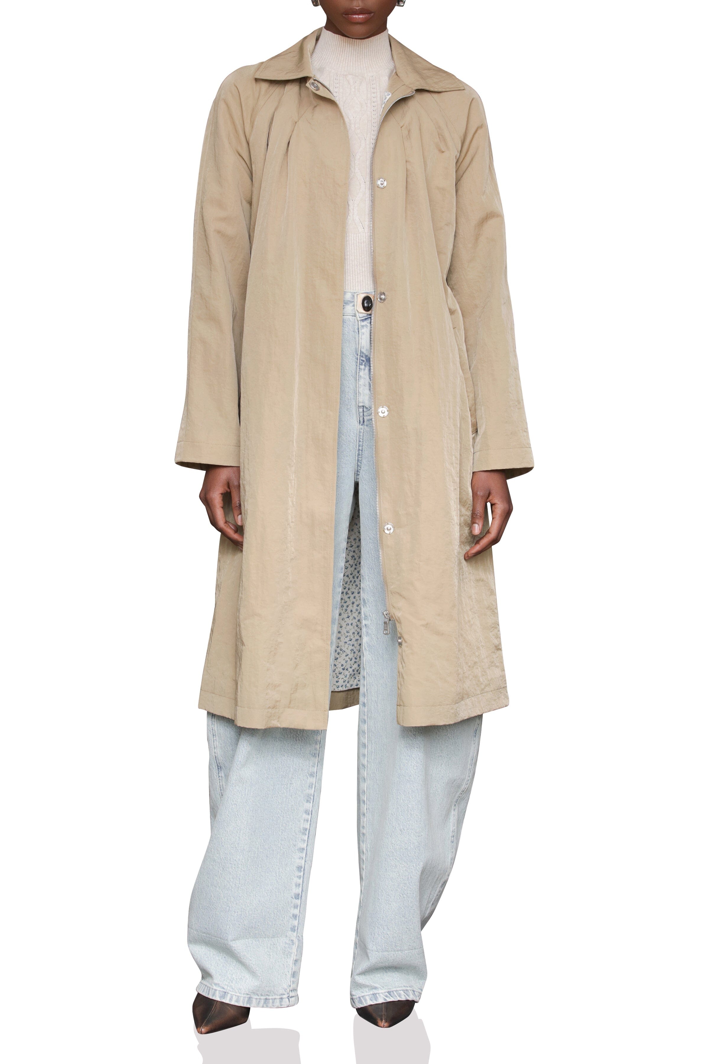 Nylon Rain Trench Coat Avec Les Filles 