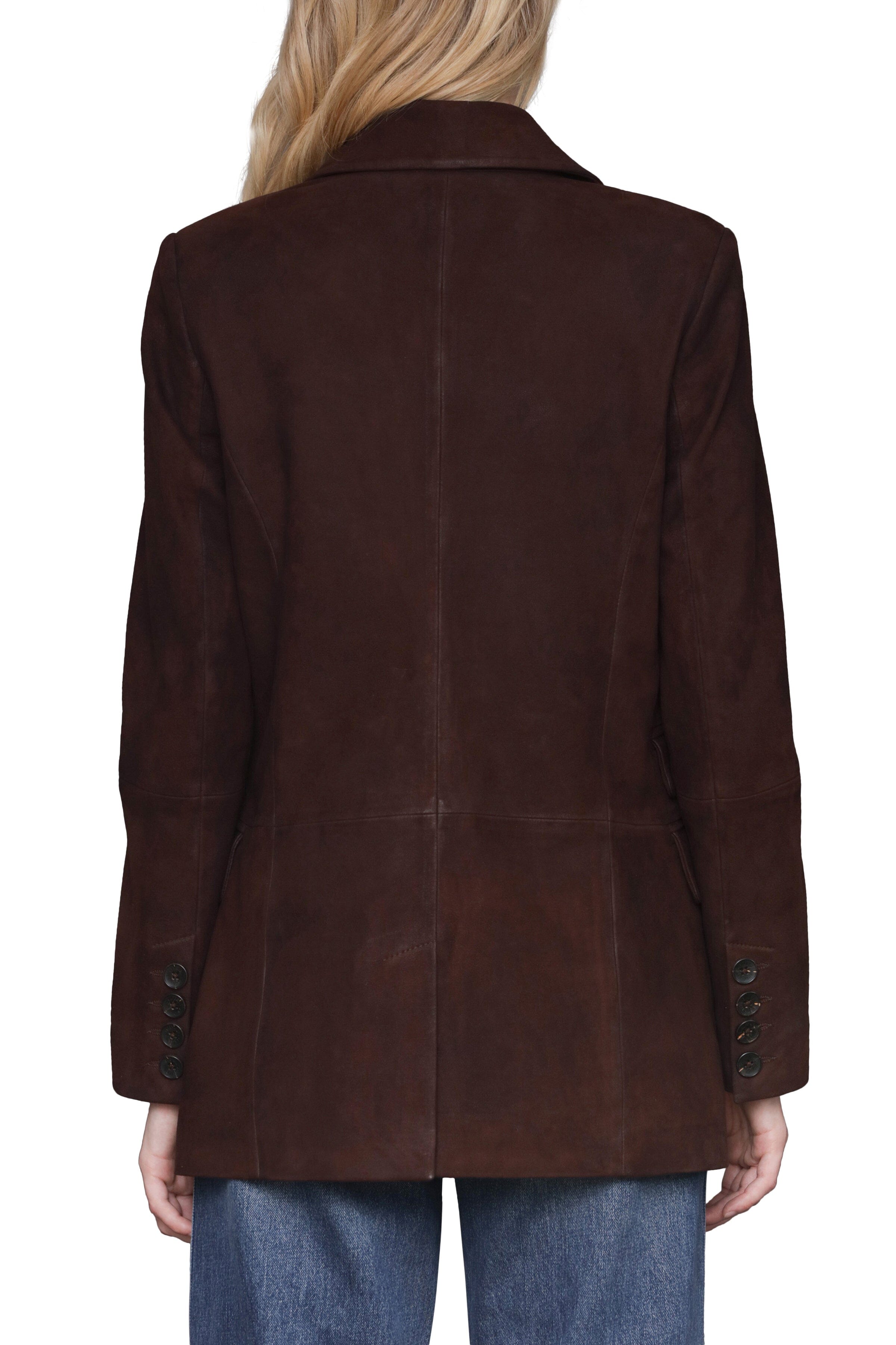Genuine Suede Blazer Avec Les Filles 