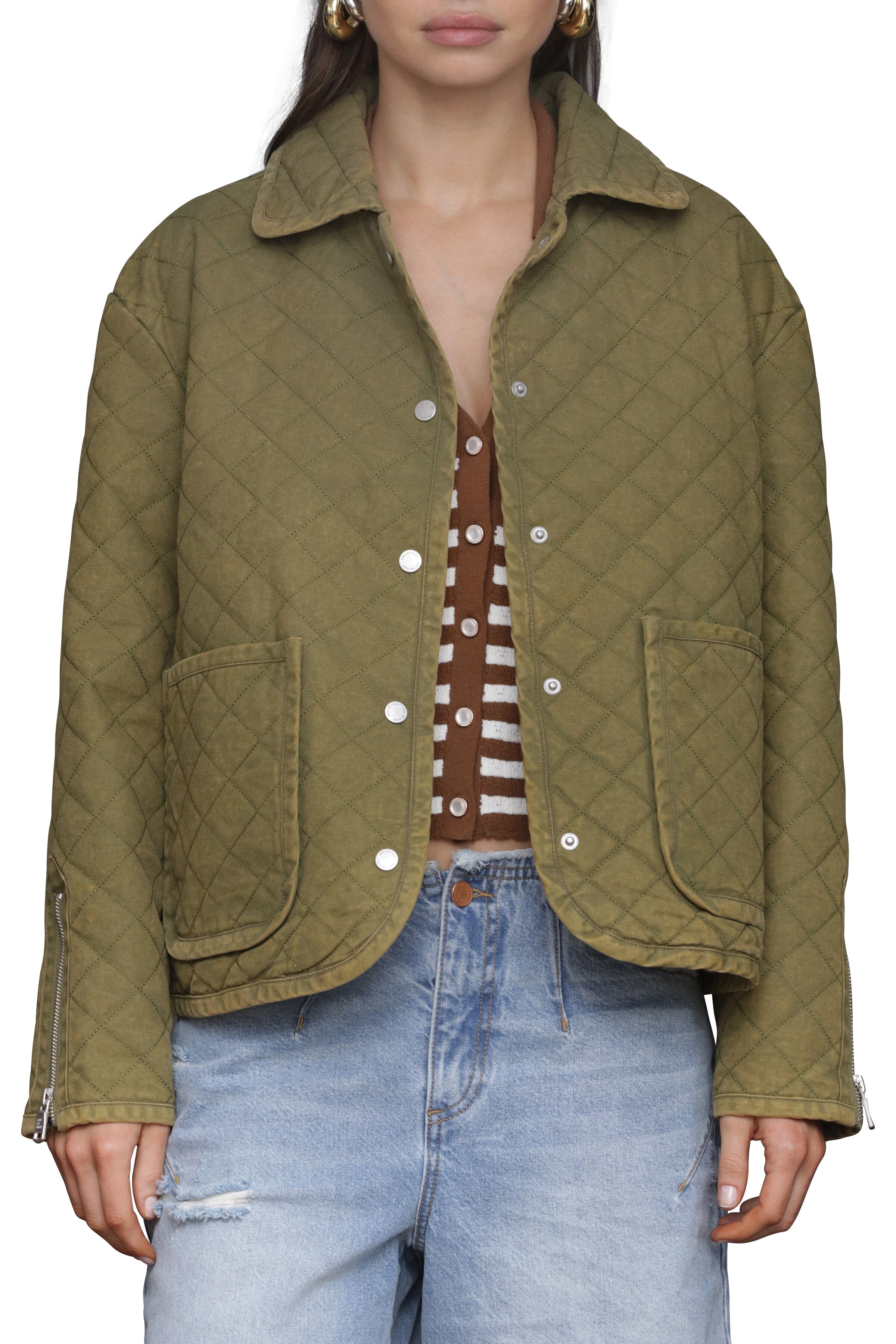 Quilted Cotton Field Jacket Coats & Jackets Avec Les Filles 