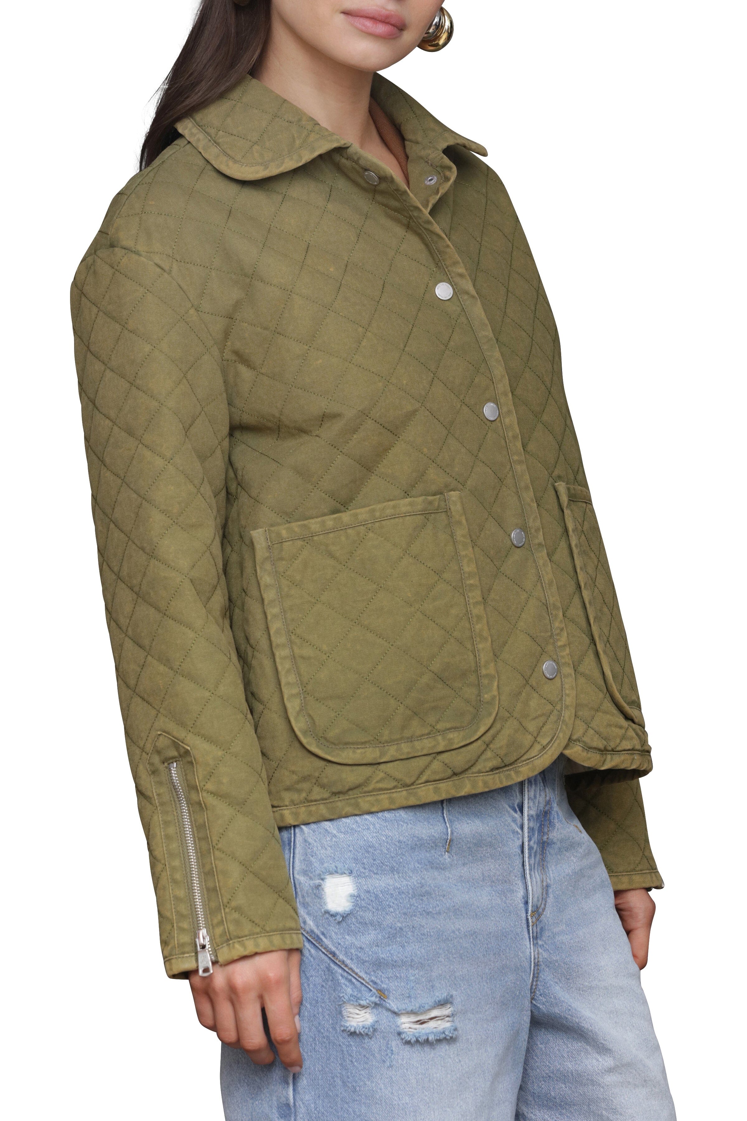Quilted Cotton Field Jacket Coats & Jackets Avec Les Filles 