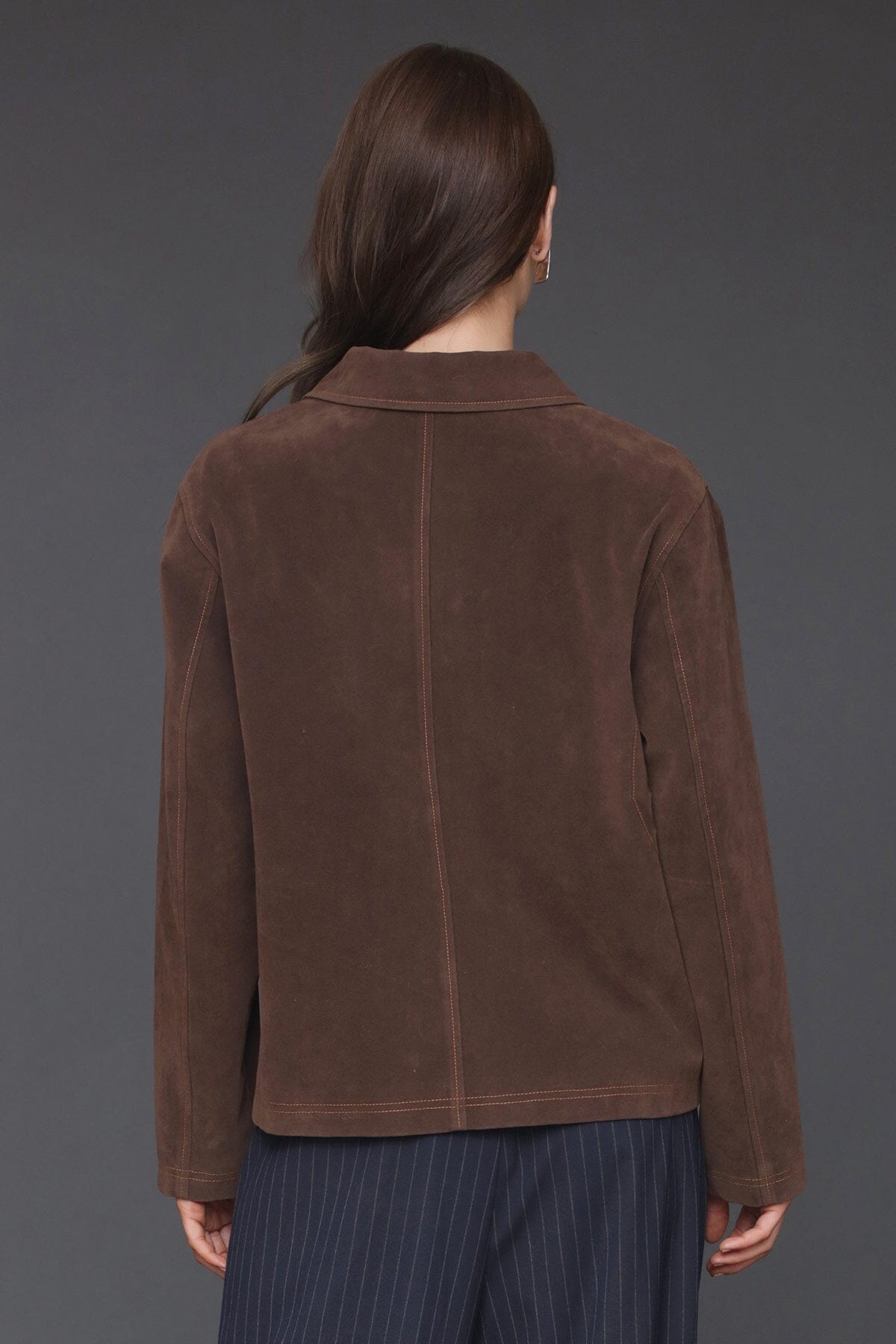 Faux Suede Barn Jacket Coats & Jackets Avec Les Filles 