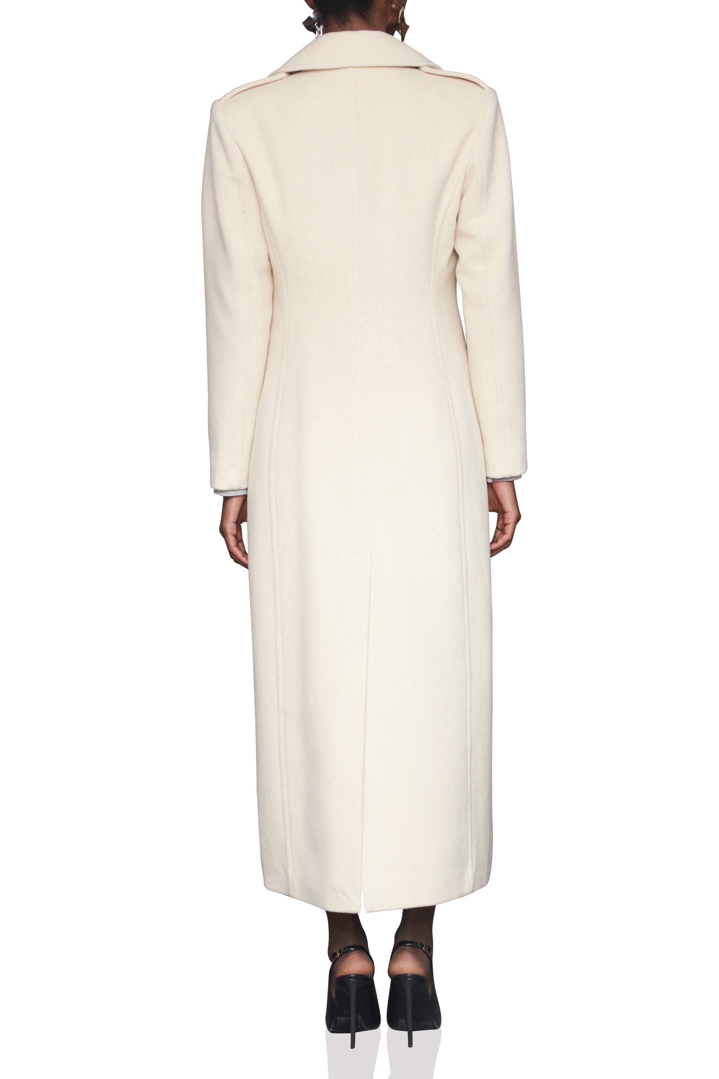 Maxi Double Breasted Coat Avec Les Filles 