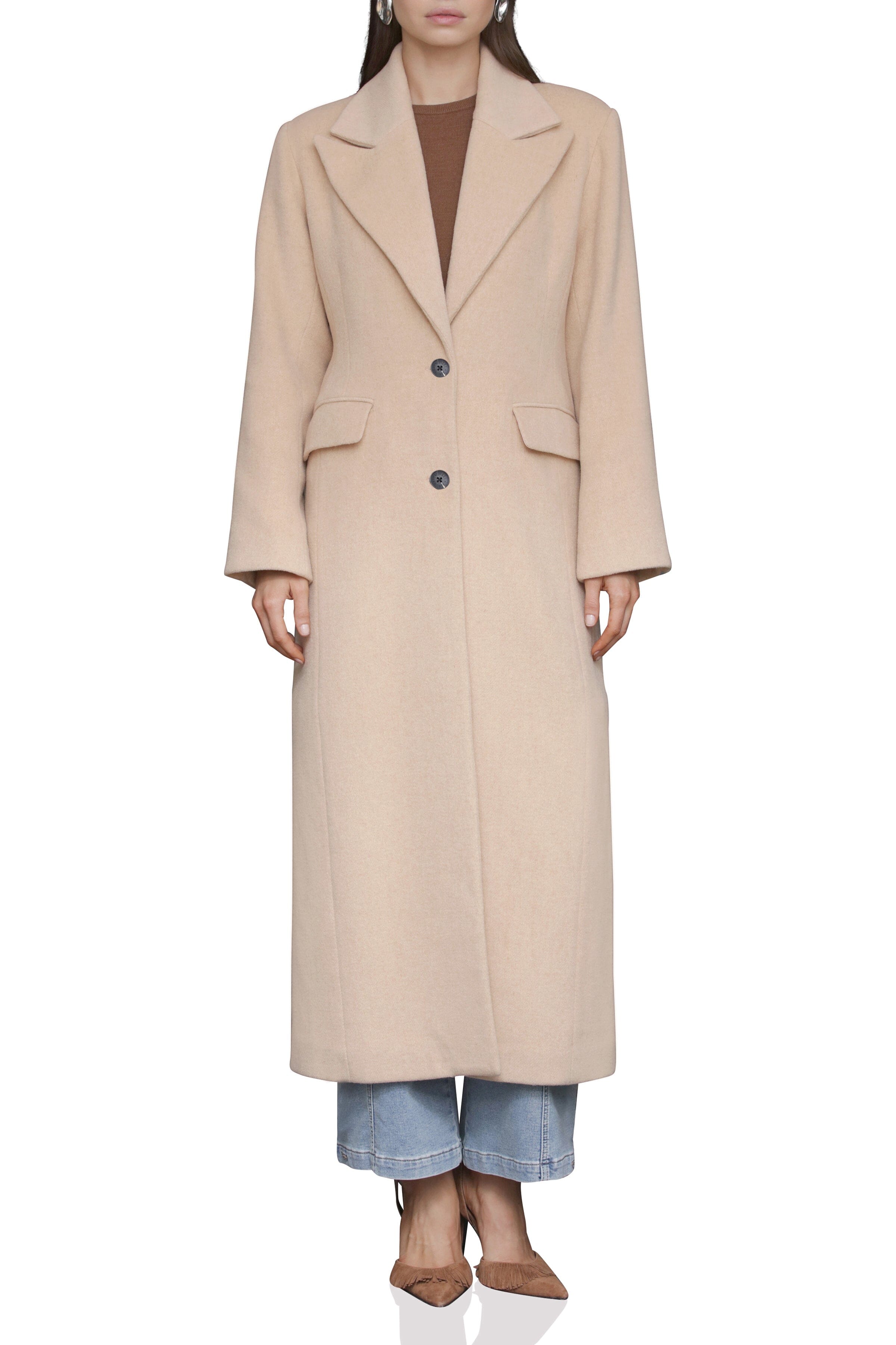 084964 Coat Strong Shoulder Tailored Bagatelle 